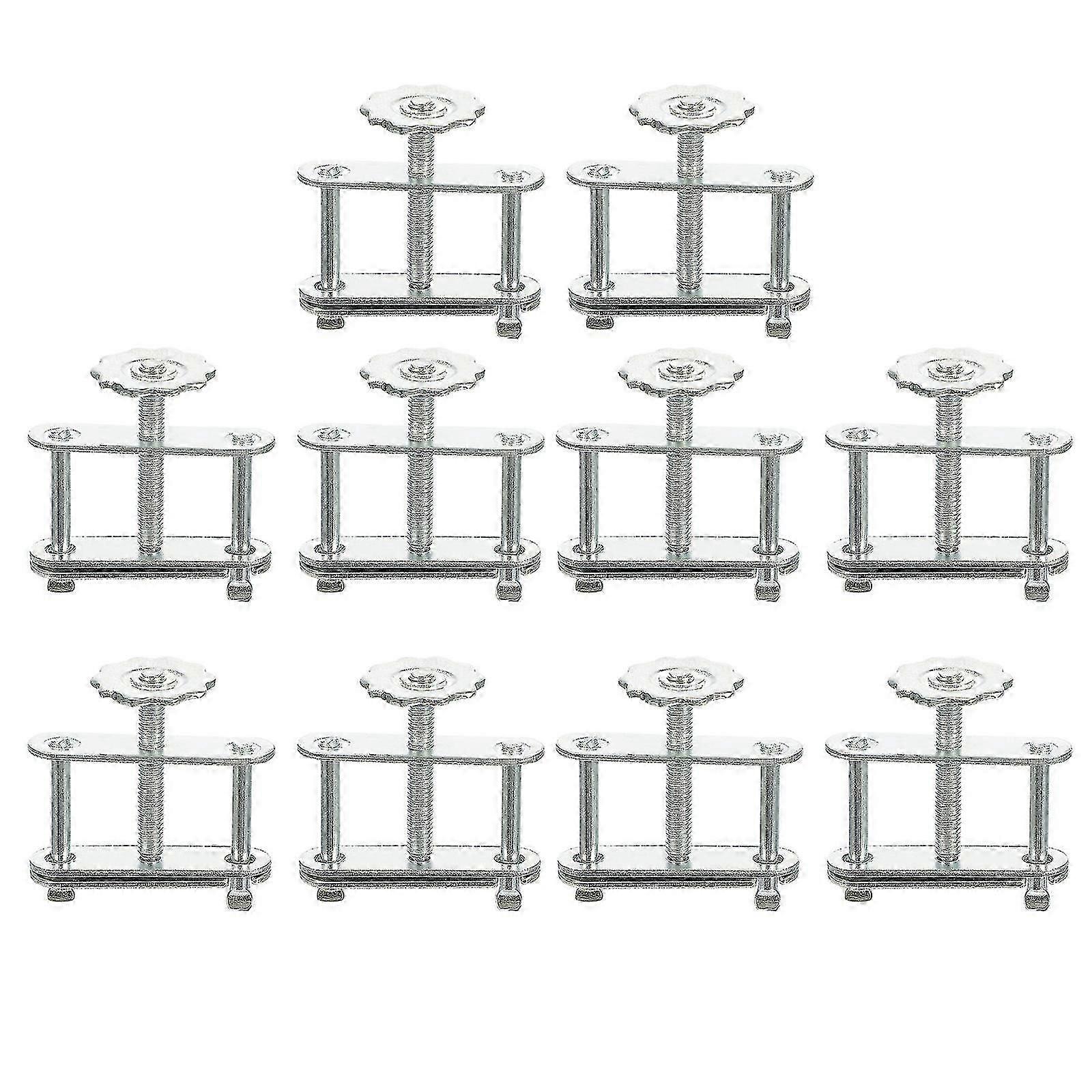 10pcs Flow Control Tubing Clamps Adjustable Swivel Screw Compressor Hose Clamp