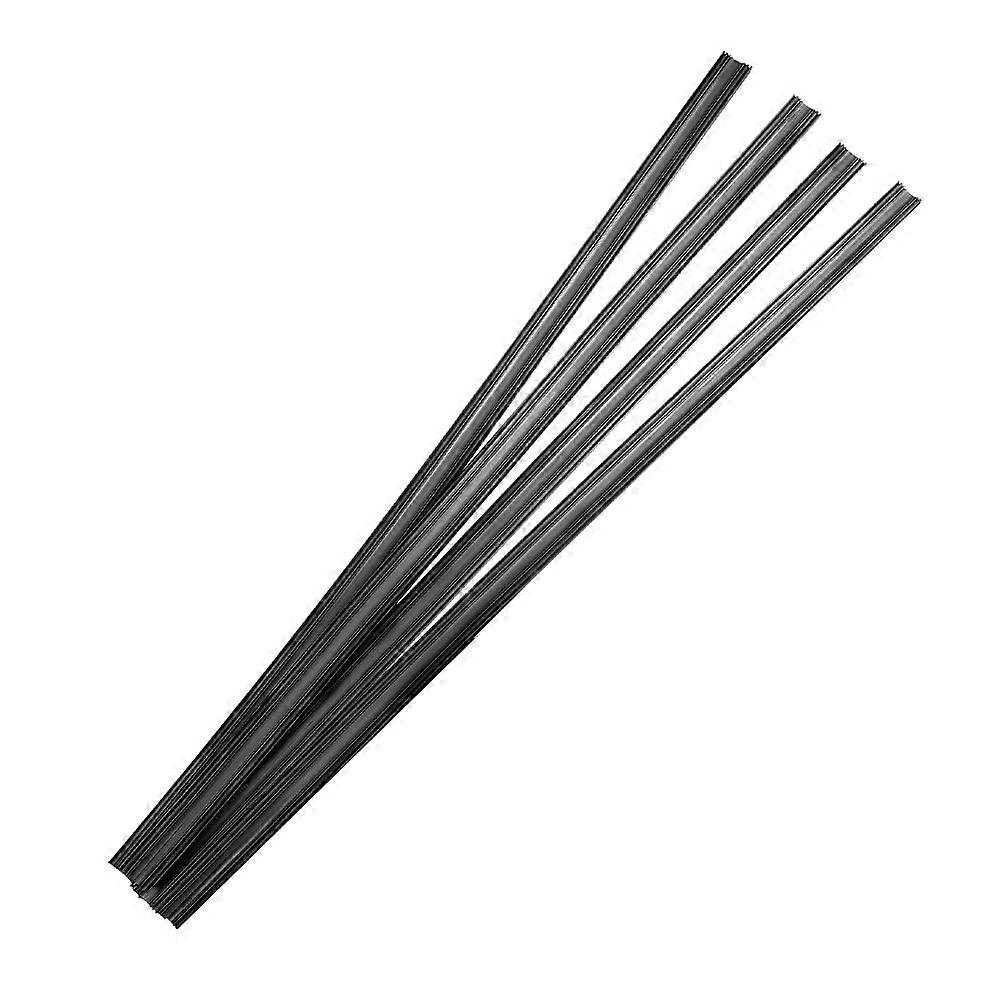 Black Window Wiper Strip for Wiper 4Pcs Durable Rubber Replacement
