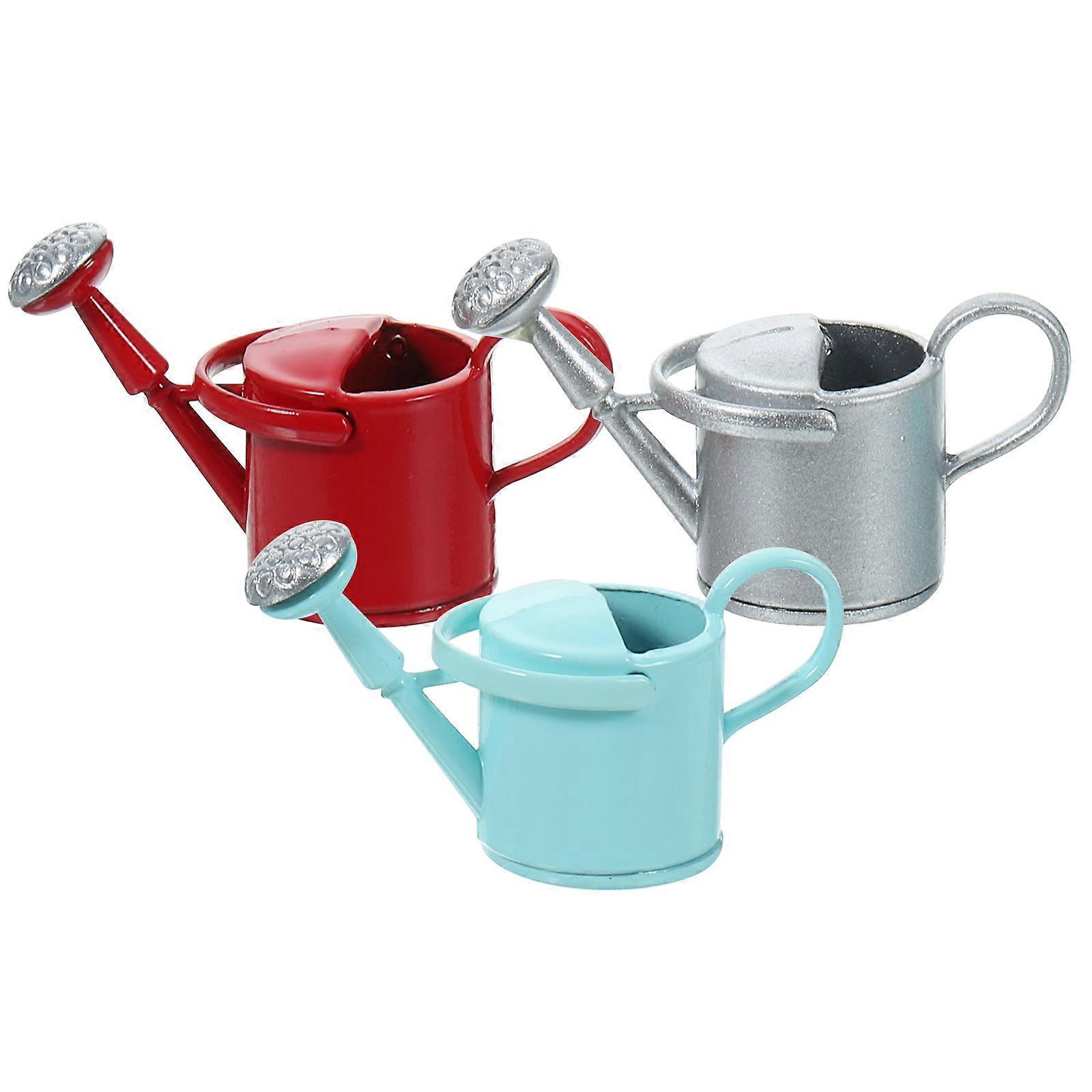 Garden Watering Bucket Alloy Water Can for Decor 9Pcs Assorted Color