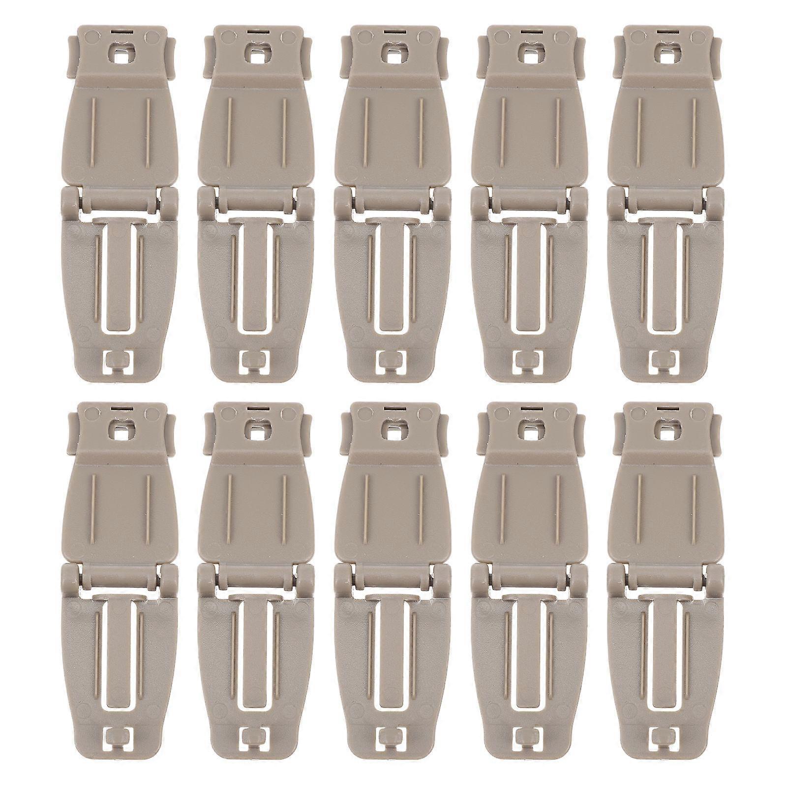 Grey Backpack Buckle for Outdoor Use Durable Webbing Connector 8Pcs Set