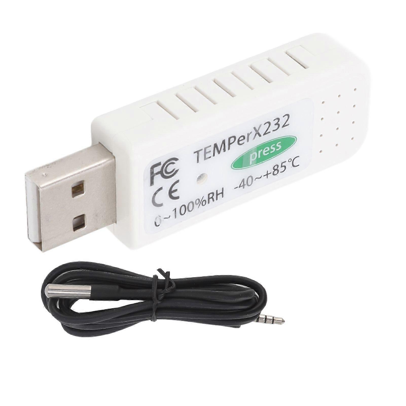 USB Computer Temperature Hygrometer Data Logger PC Temperature Humidity Alarm for Environmental Monitoring