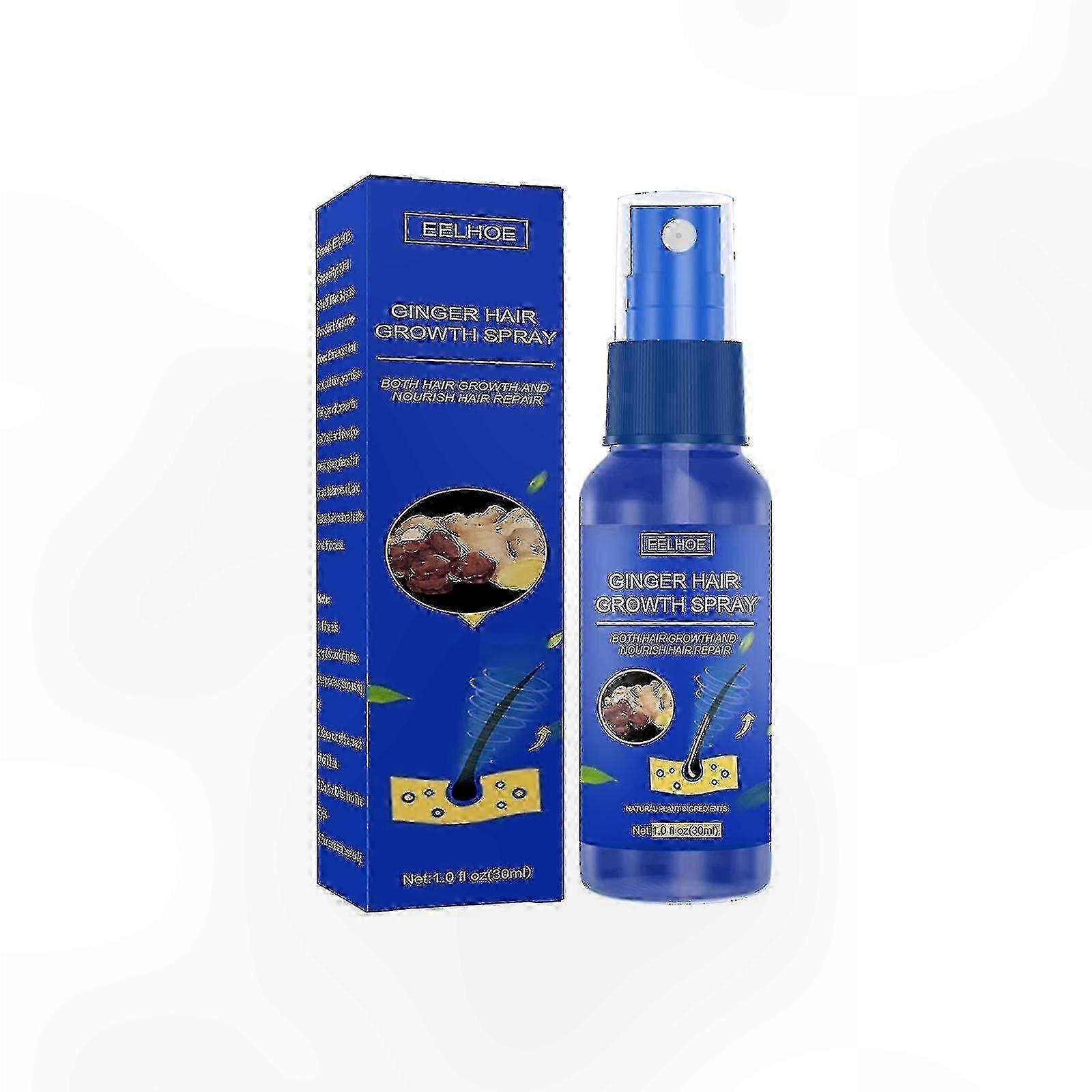 Ginger Essence Hair Growth Spray for Scalp Nourishment and Thickness Enhancement