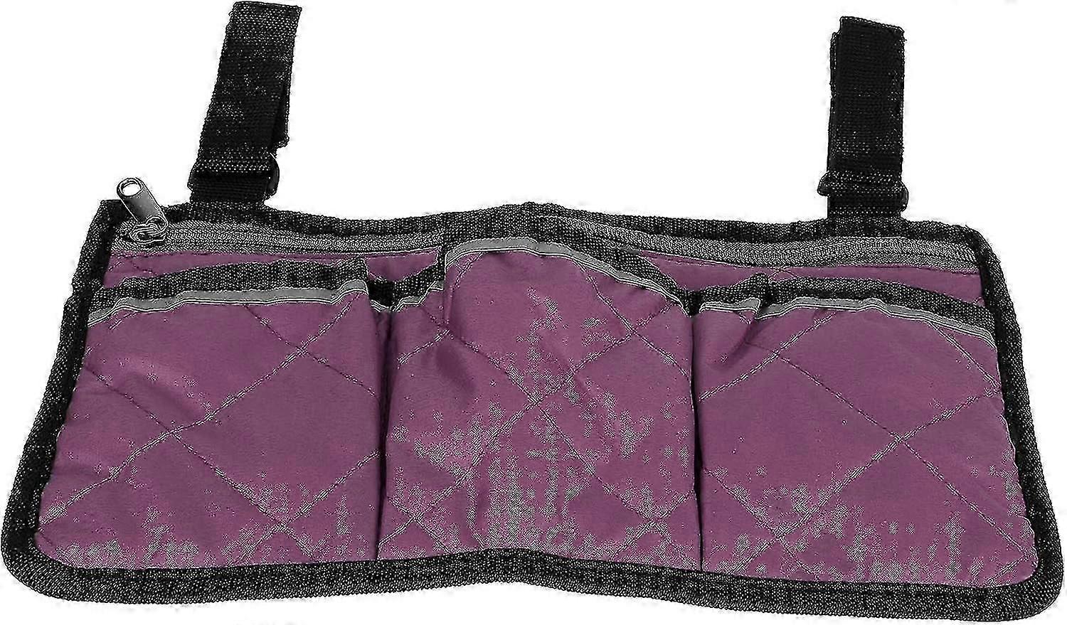 Versatile Side Storage Bag for Wheelchairs, Made from Durable Polyester Material