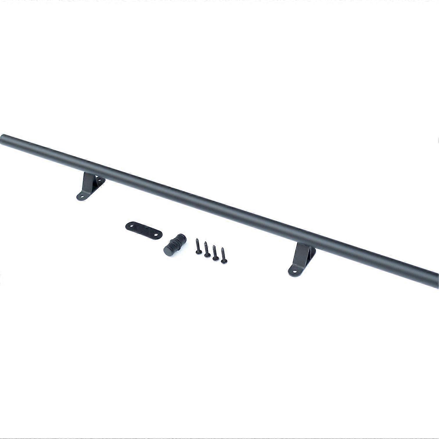 Home Office Sliding Library Hardware Extention Track 3.3FT 4FT,Black