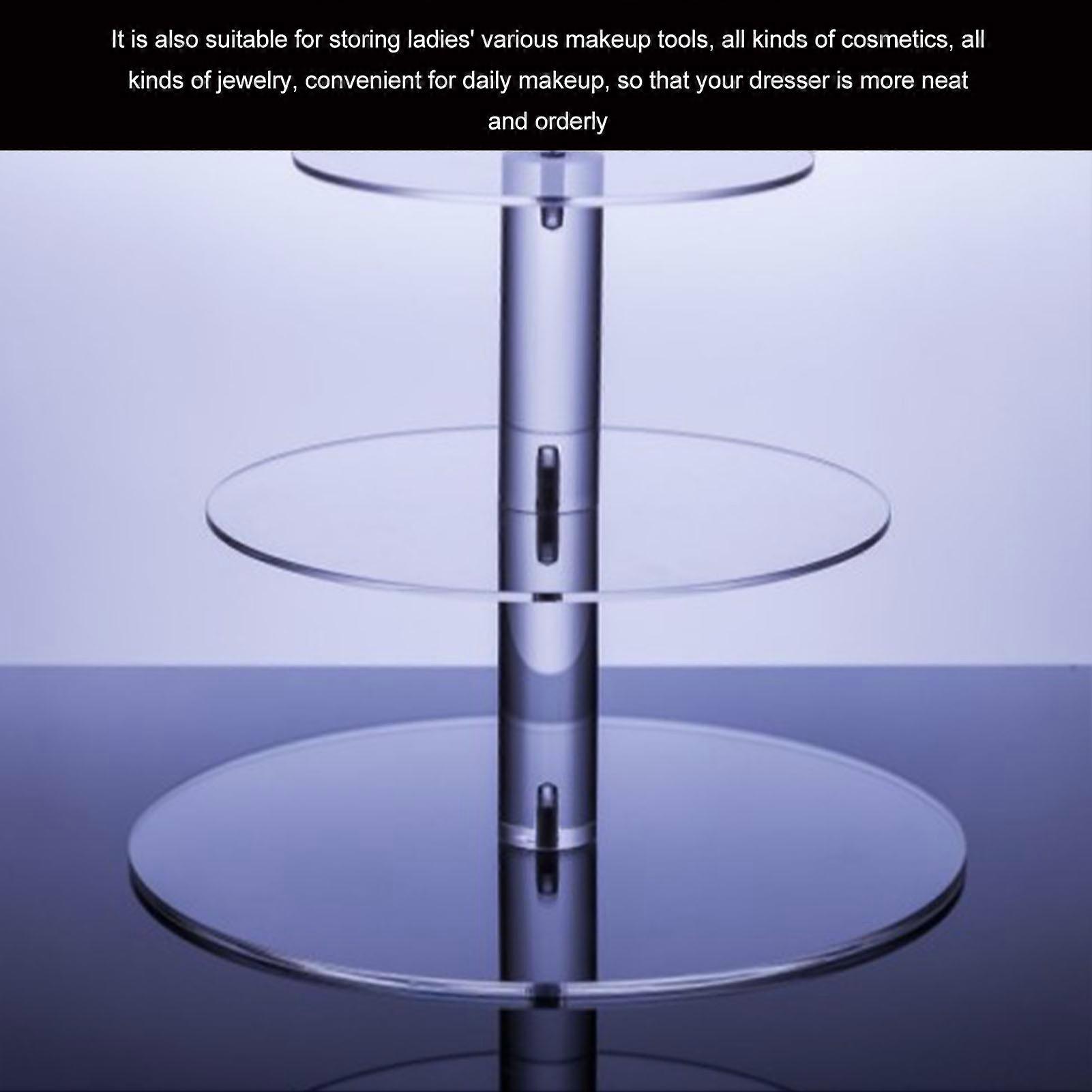 Multi Round Tier Transparent Acrylic Cupcake Stand 3-Tier Tower