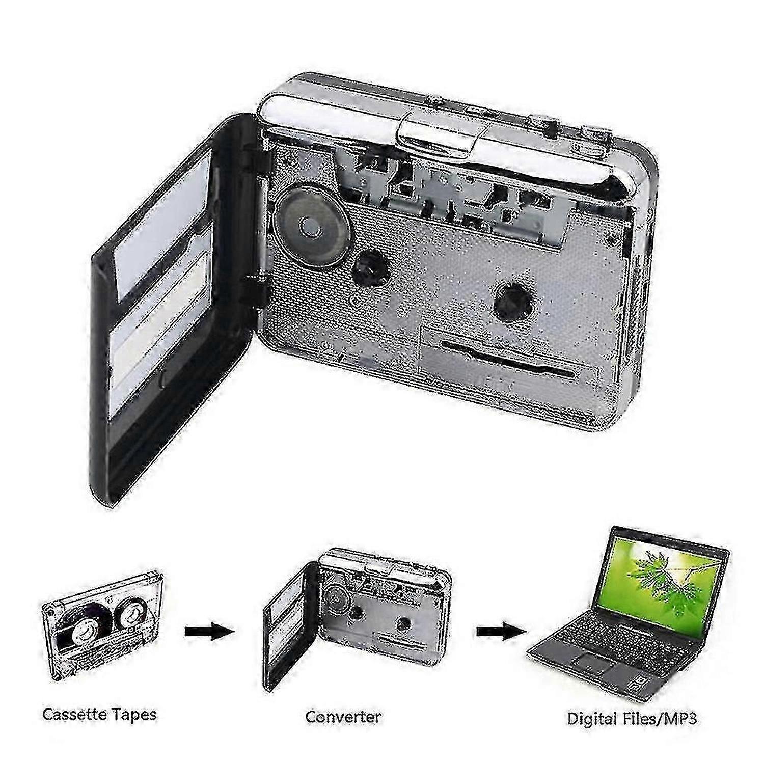 Walkman κασέτα αναπαραγωγής usb κασέτα κασέτα συλλαμβάνει πρόγραμμα αναπαραγωγής σε mp3