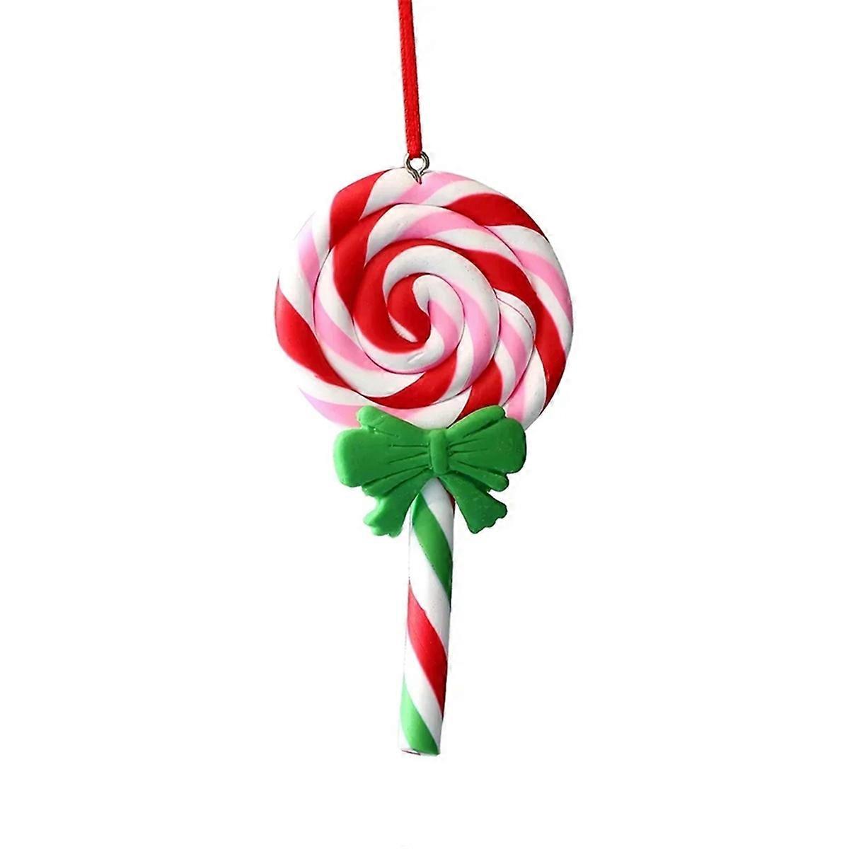 Christmas Tree Decoration Ornament Soft Clay Lollipop E