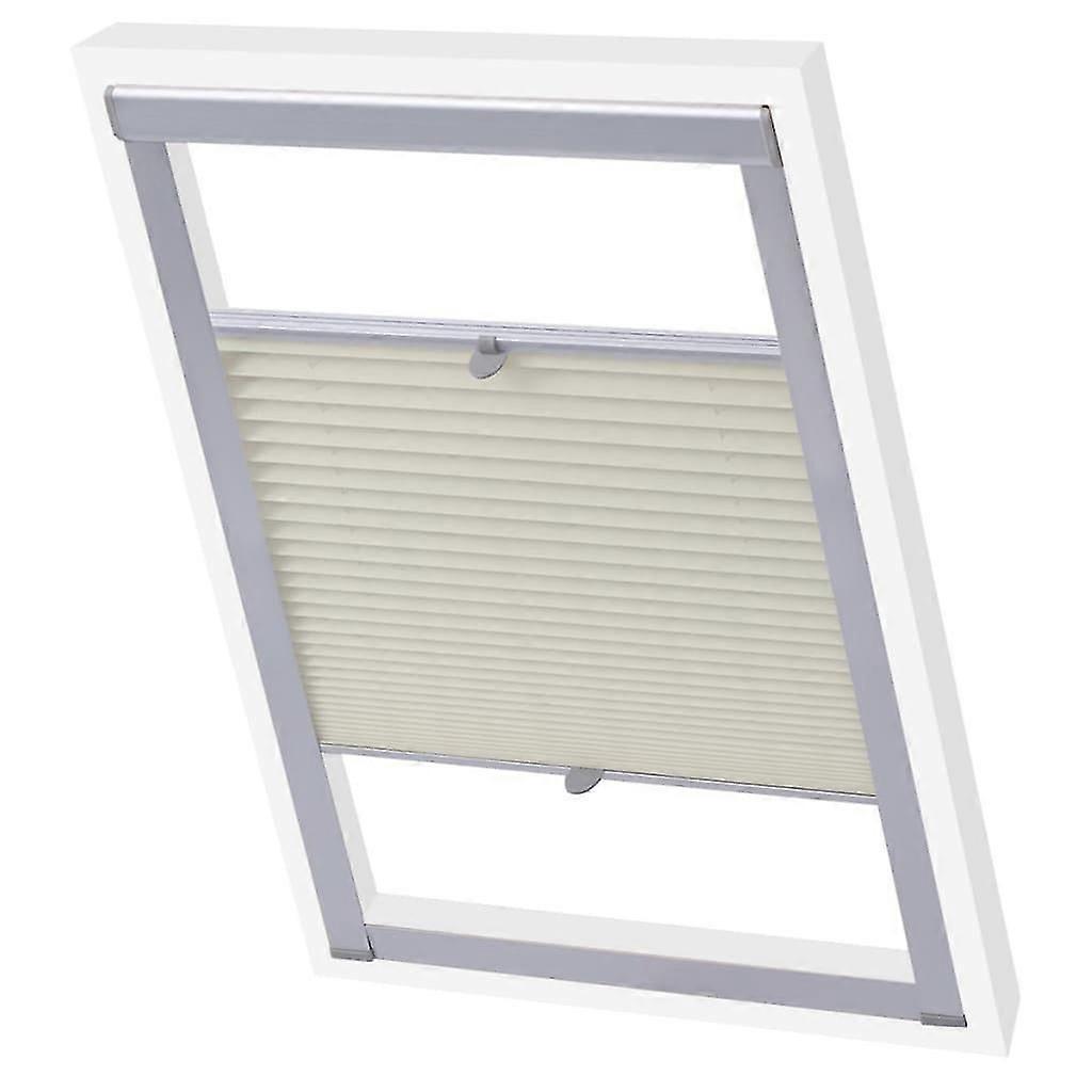 Pleated Blind Cream Mk06