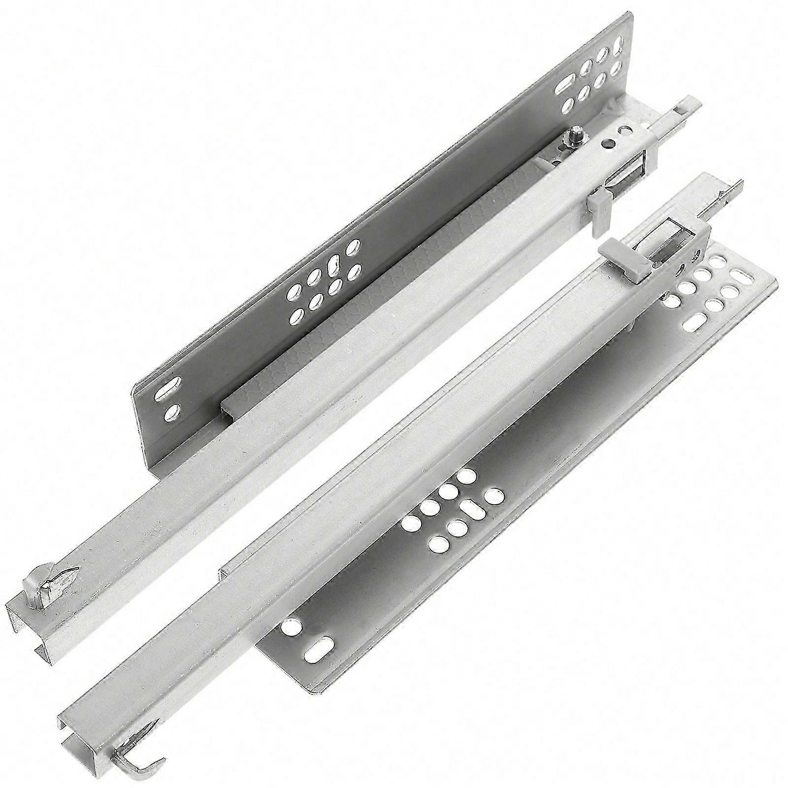 Soft Close Drawer Slides Concealed Mounting Dresser Rails for Cabinet Cold Rolled Durable Noise Reducing Replacement Remodeling Projects