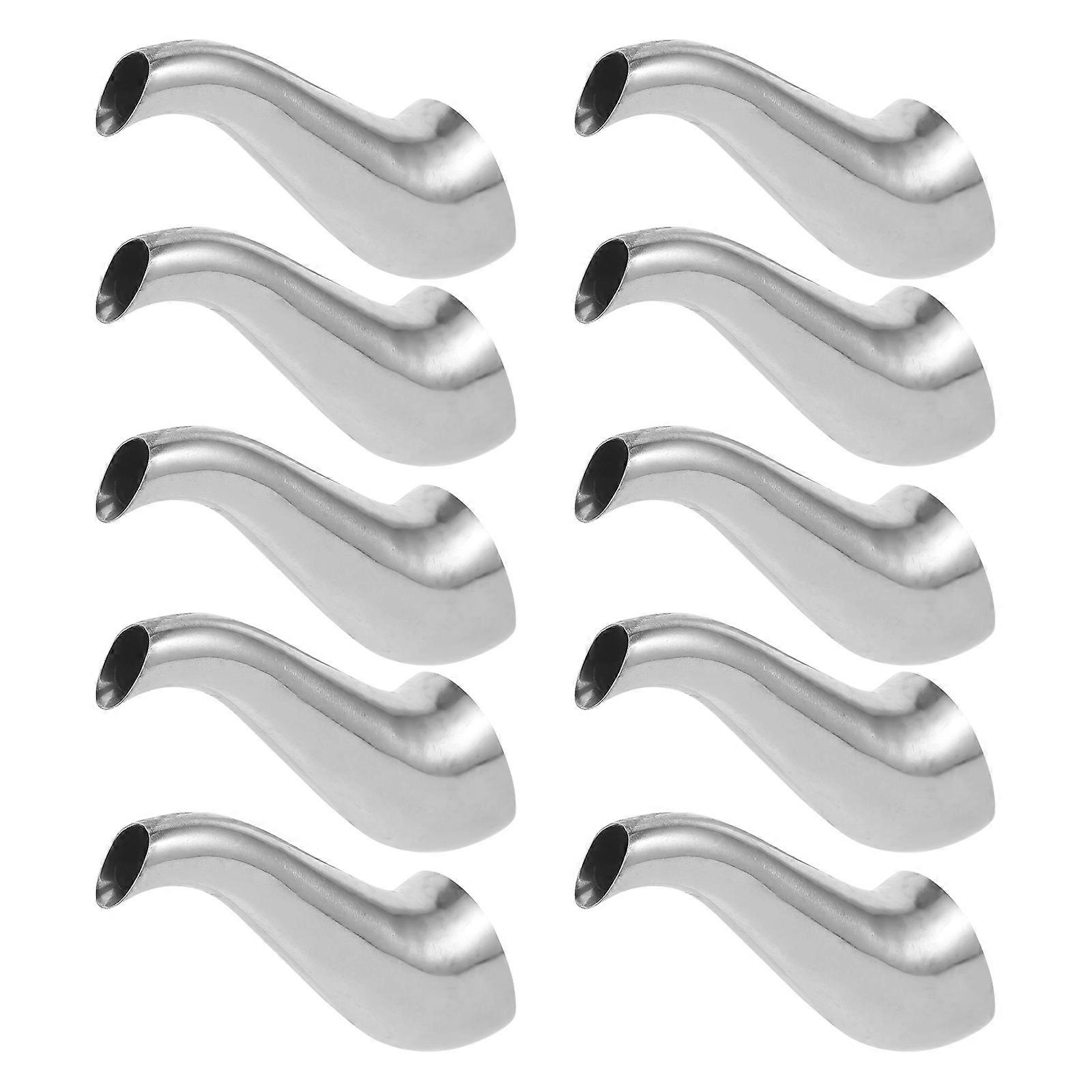 Water Kettle Pourer Stainless Steel Spout Replacement Teapot Part 10Pcs