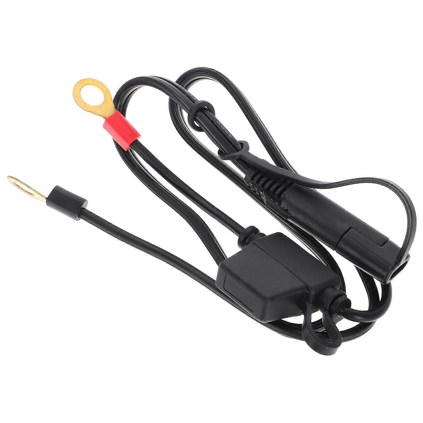 Black Battery Connector Extension Cable for Quick Disconnect 2Pcs Harness