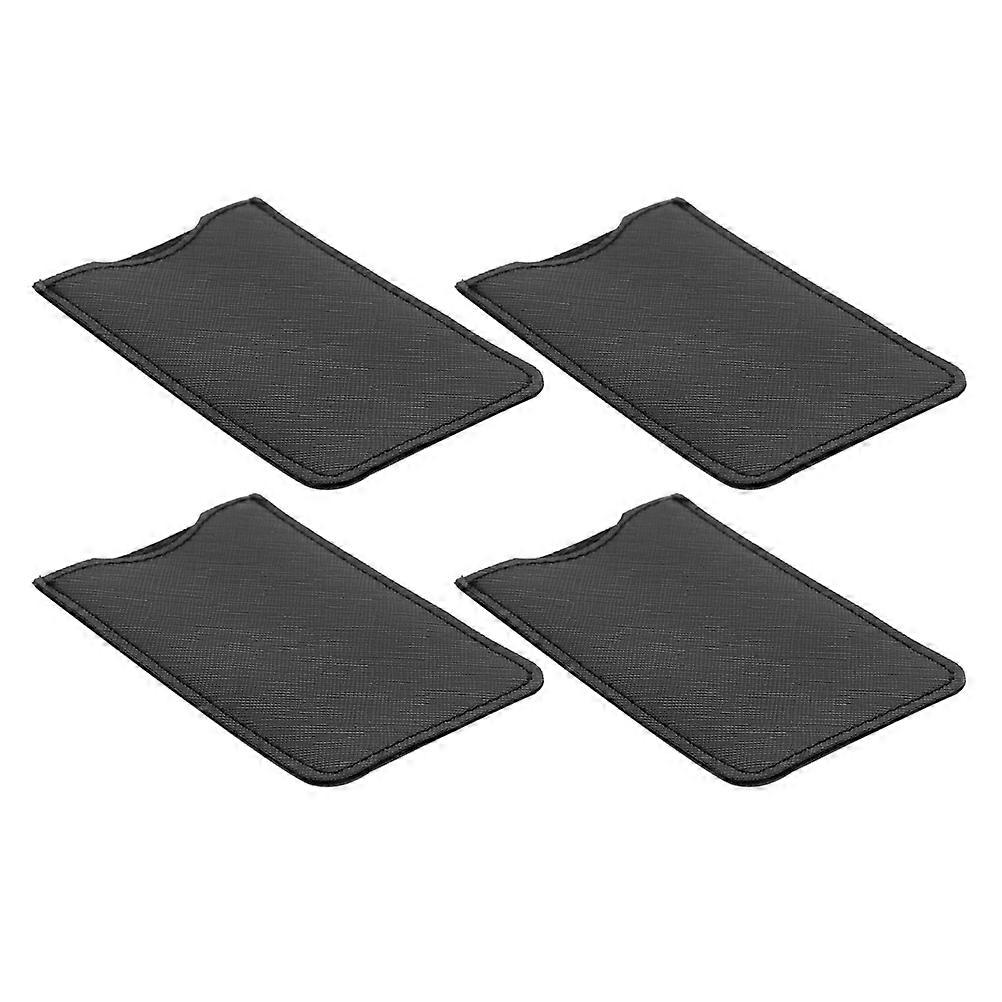 Black PU Comb Case for Storage with 12Pcs Soft Travel Comb Carrying Bag