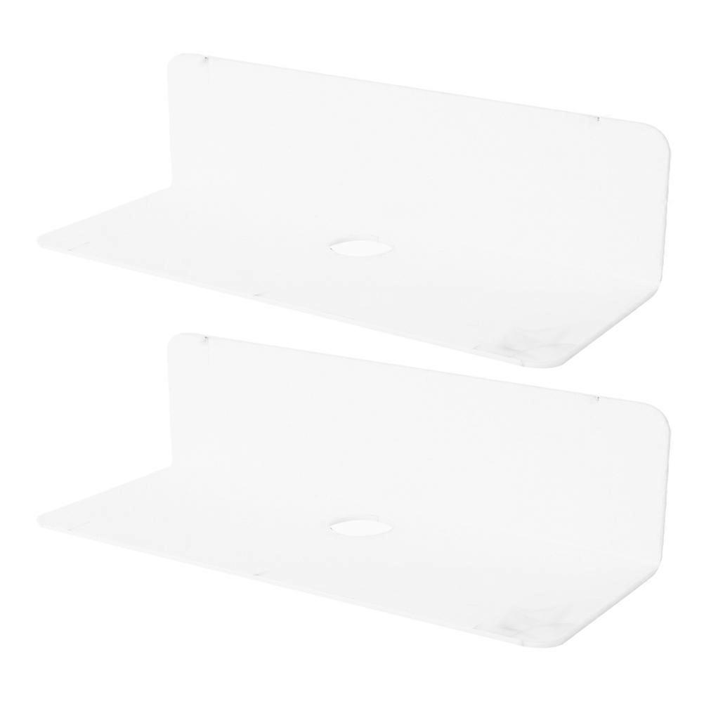 Floating Acrylic Shelf Wall Mounted Shelf for Bathroom Storage 4Pcs