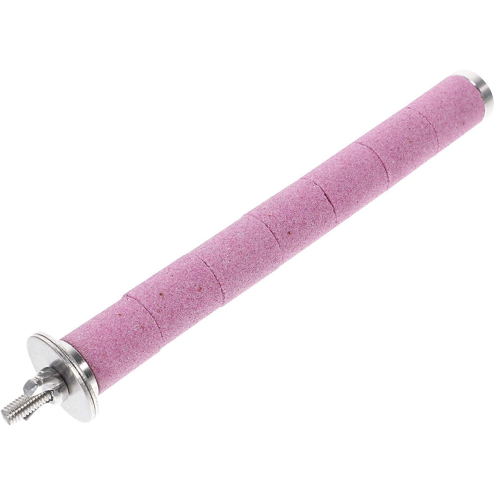 Pink Parrot Standing Stick Perch for Bird Cage with 5Pcs Scratching Sticks