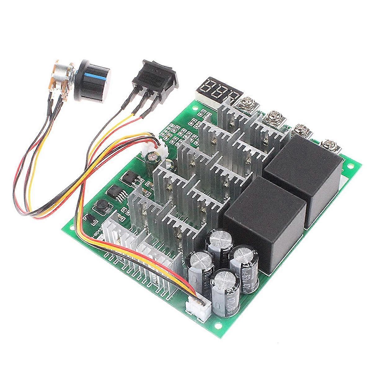 DC10V-55V Motor Speed Controller Digital Display 60A Regulator Speed Controller 12V-48V 100A Max Ele