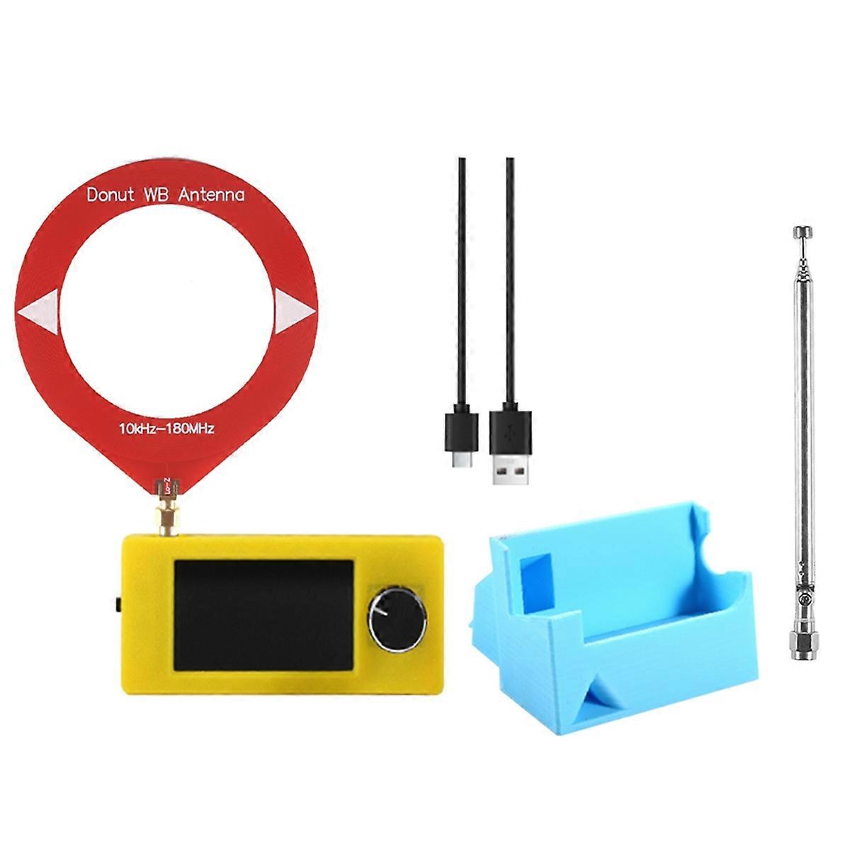 SI4732 Radio Receiver Kit+Stand+Antenna 10-180MHz 1.9inch Display FM/AM/LSB/USB SI4732 Mini Radio Sh