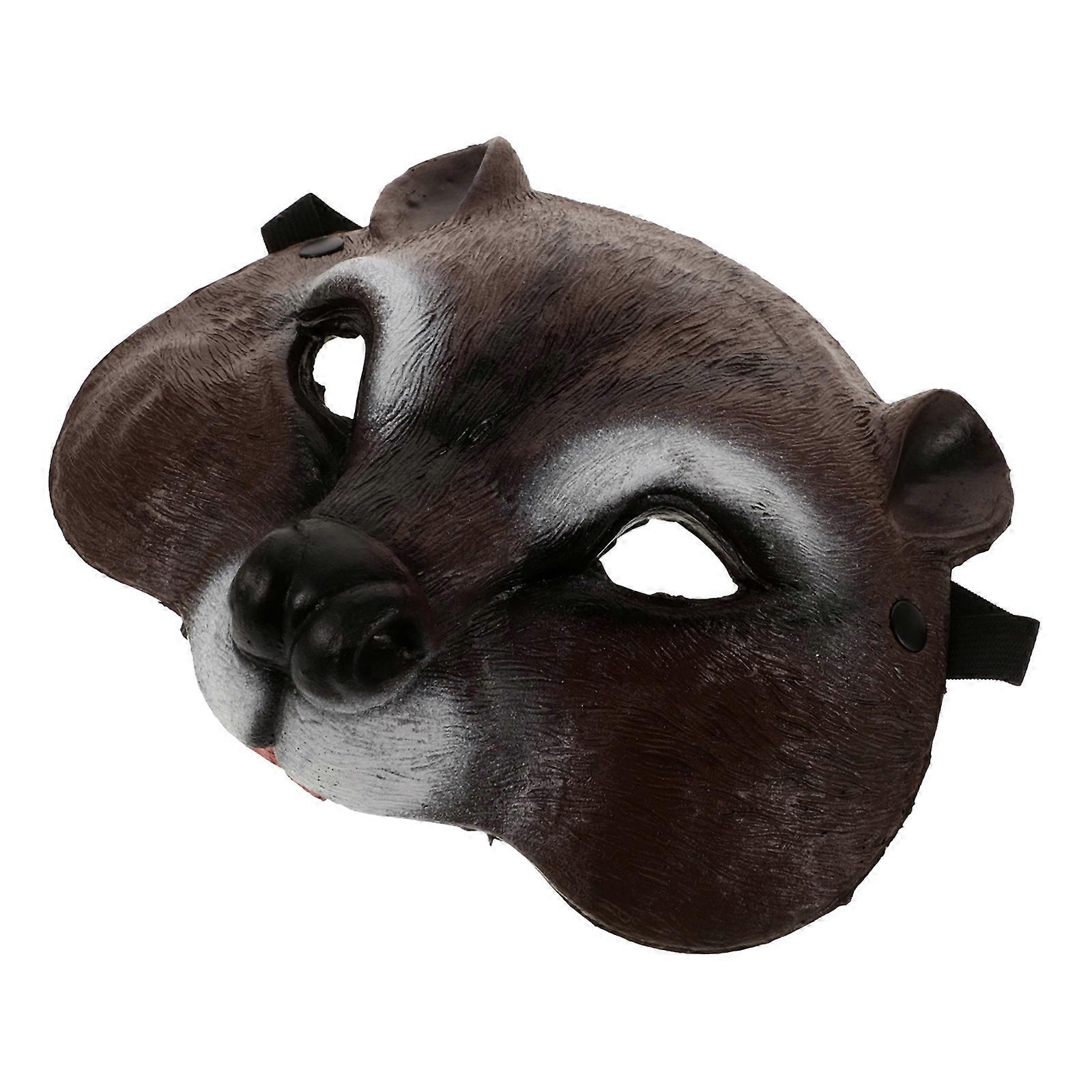 Animal Masks Cute Squirrel Party Costume Accessory For Carnival Parties Multi Color Realistic Appearance 1Set