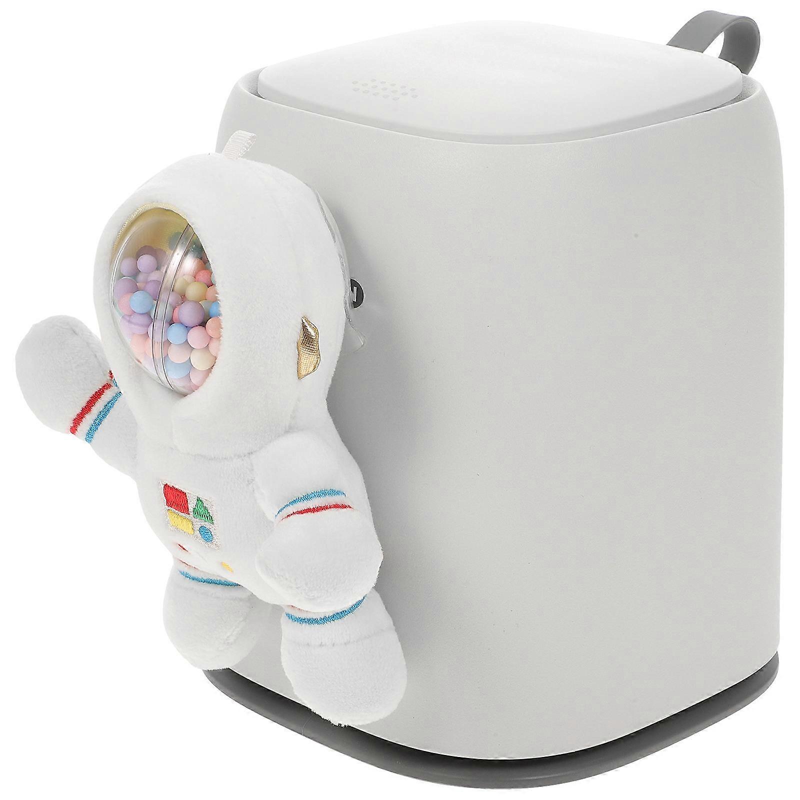 Car Garbage Bin with Lid Cartoon Astronaut for Storage Use 4Pcs