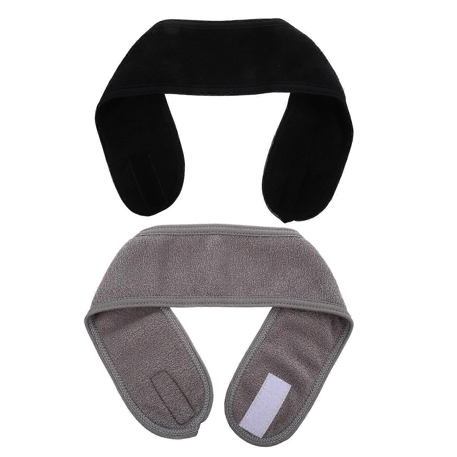 Face Washing Headband Bathing Headband for Hair Use 2Pcs Assorted Color Polyester
