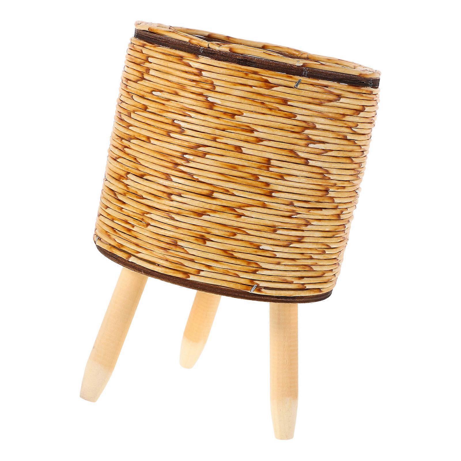 Triangle Flower Pot Holder Ideal For Succulents With Khaki Color And Rustic Style Perfect For Home Decor 2Pcs