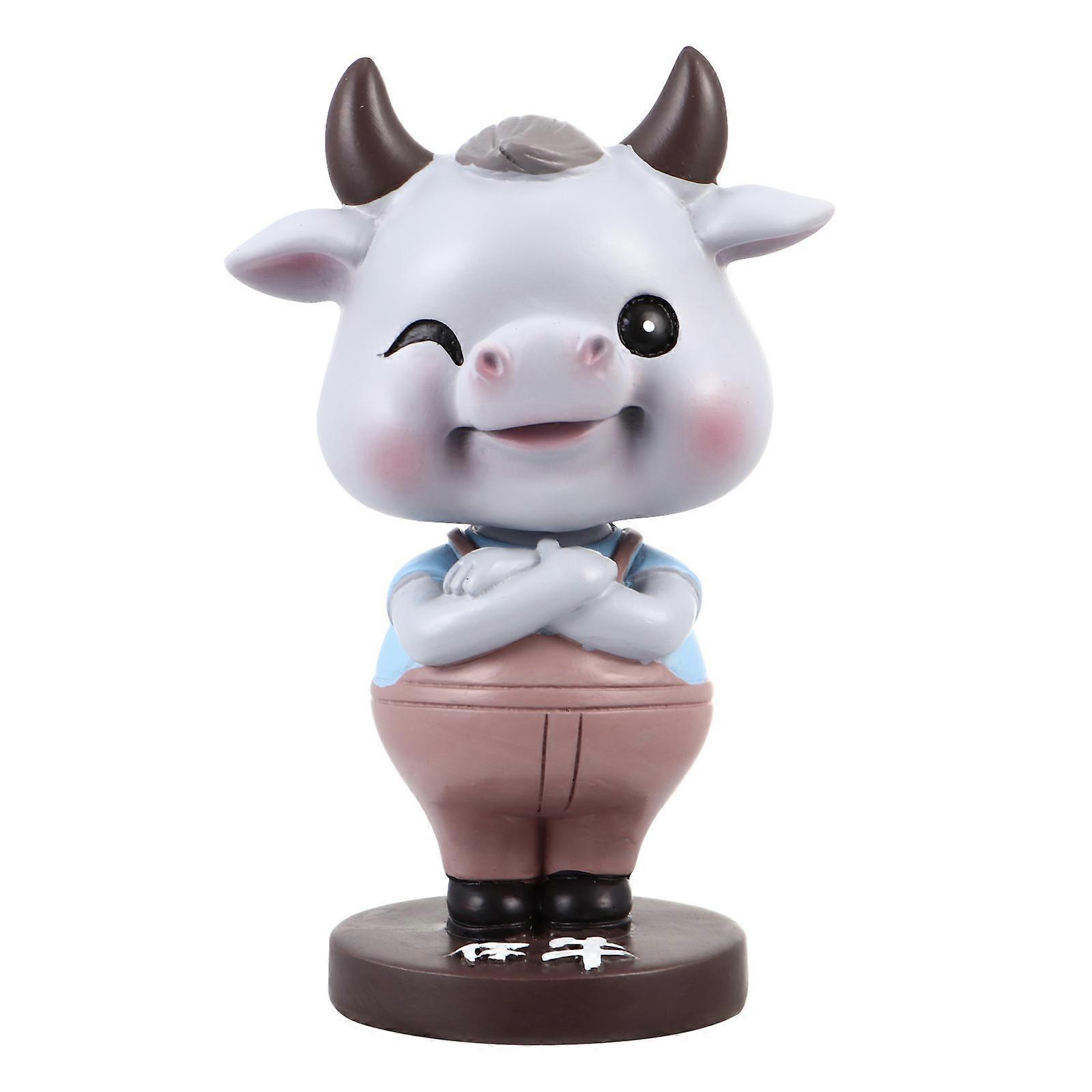 Tabletop Adornment Calf Resin Accessory for Decoration Use 3Pcs
