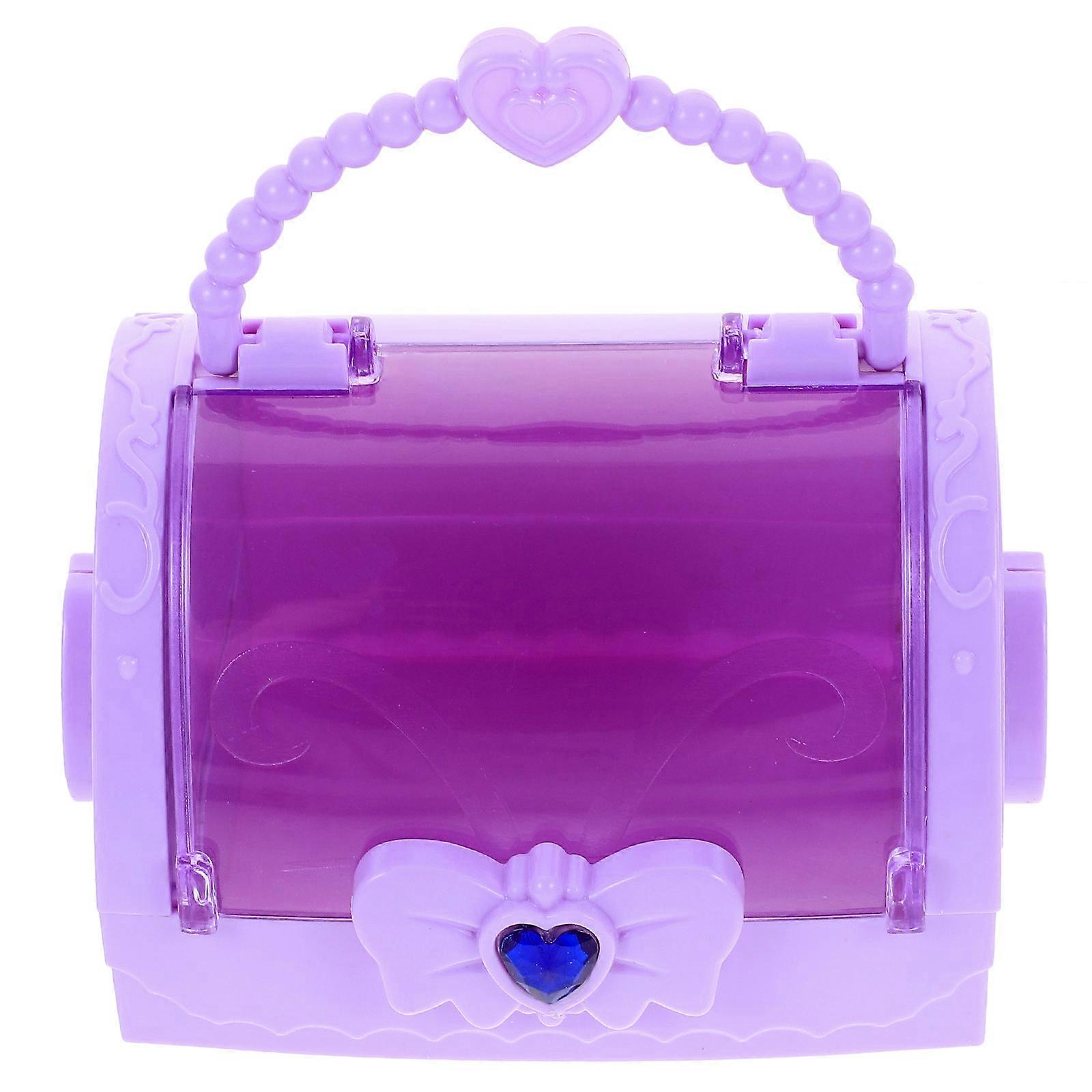 Violet Plastic Pirate Treasure Chest for Storage Use 5Pcs Cute Keepsake Boxes