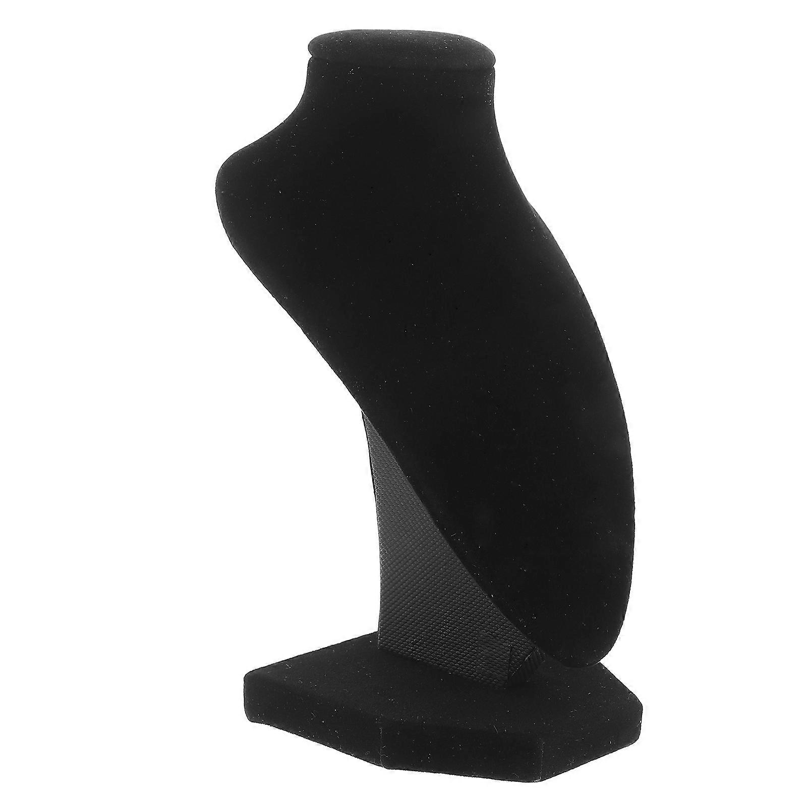Necklace Holder Jewelry Display Bust Model Photography Prop 3Pcs Black Practical Design Perfect For Store Display And Occasions
