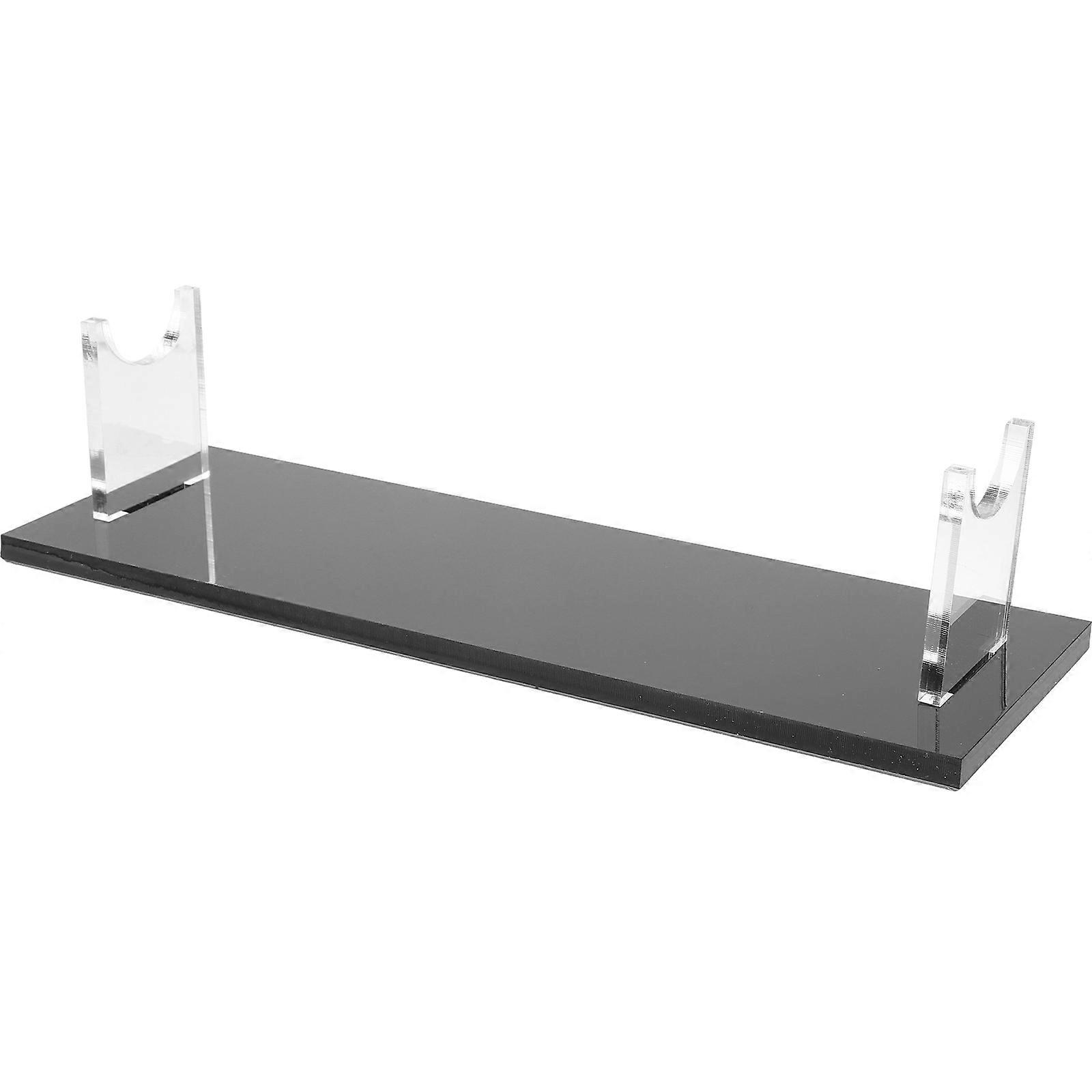 Desktop Sword Holder For Living Room Office Use Black Color Rectangular Shape Durable 1Set