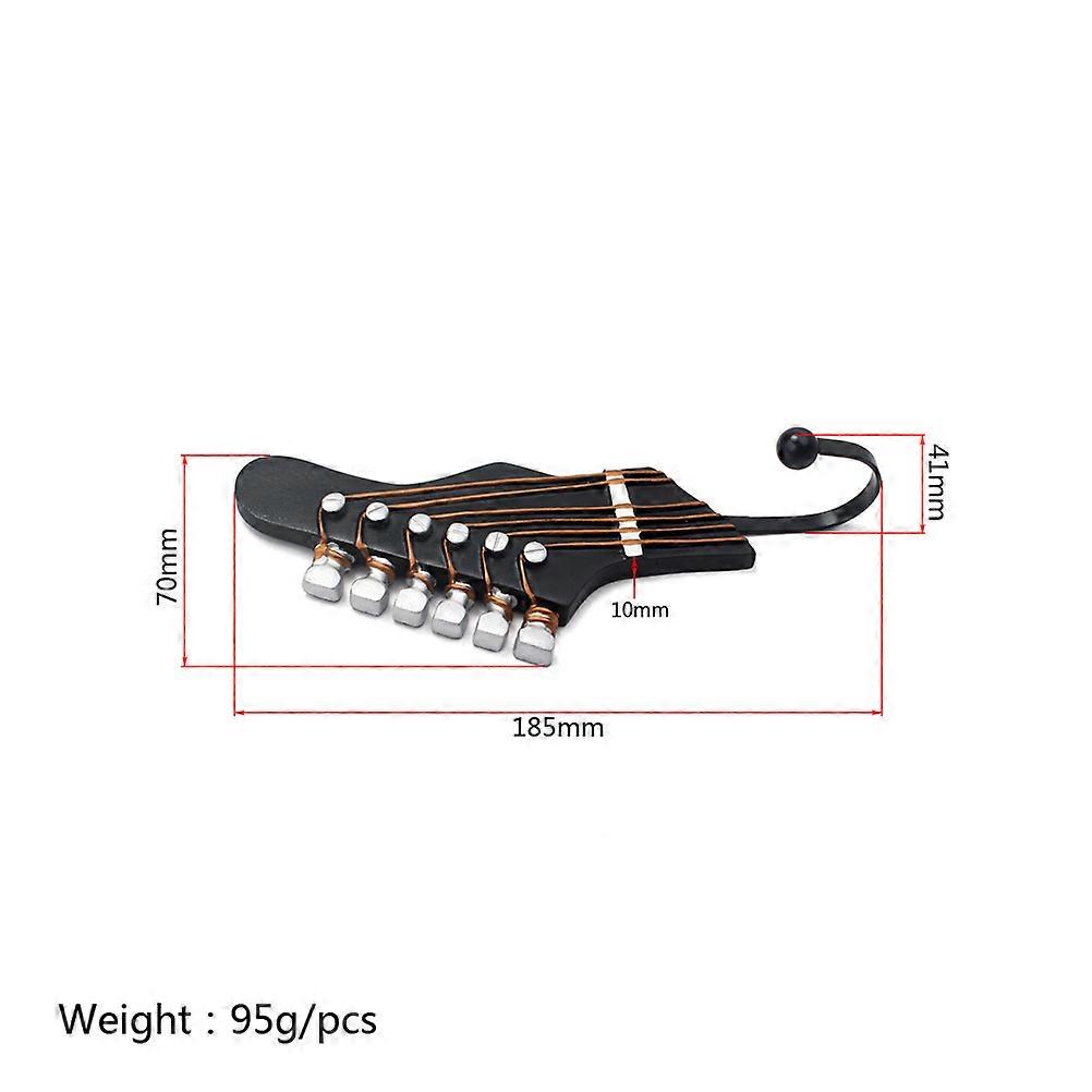 Wall Hangers Resin Guitar Hooks for Hats Clothes and Bag 3Pcs
