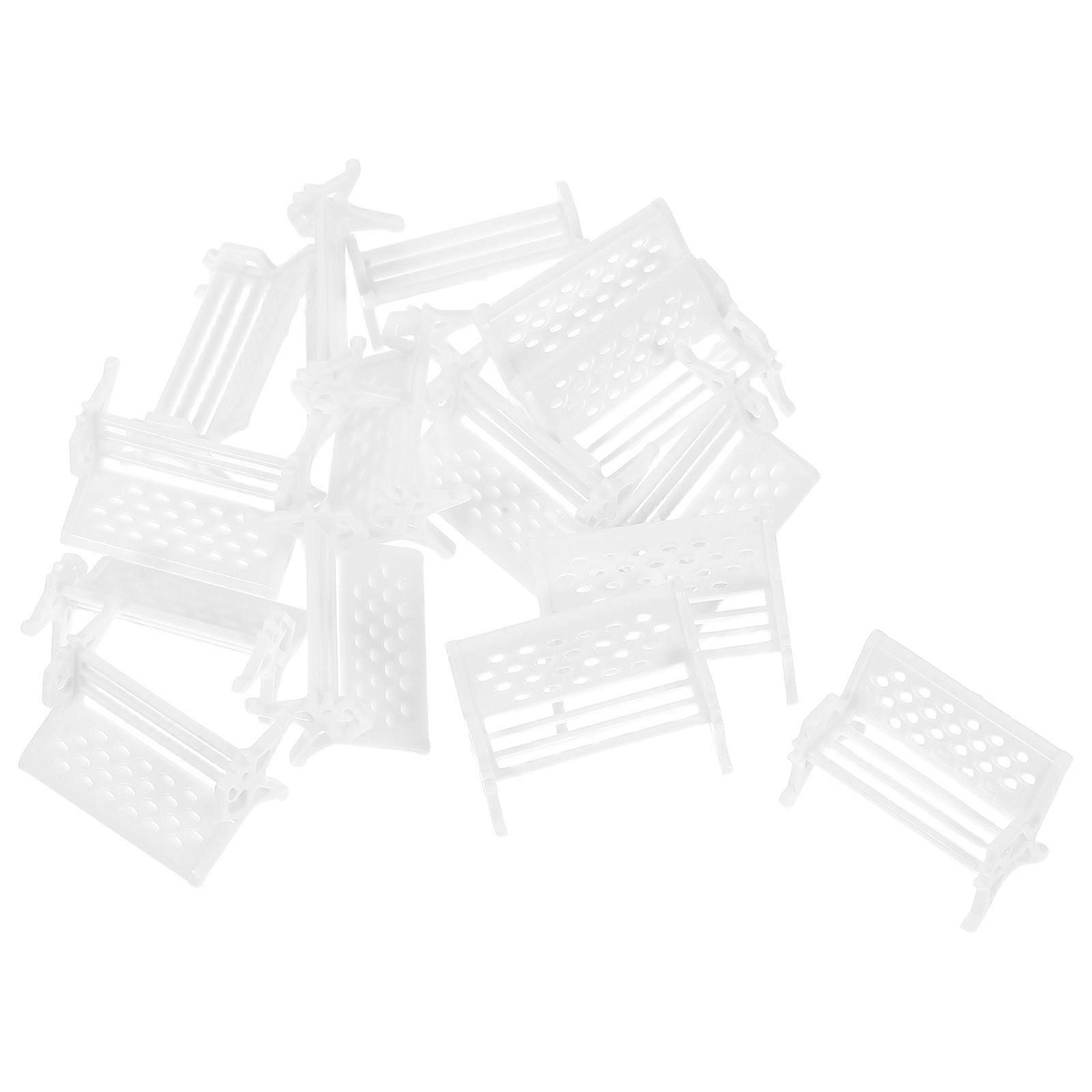 Mini House Bench Durable Miniature Bench Model for Micro House Decor 45Pcs