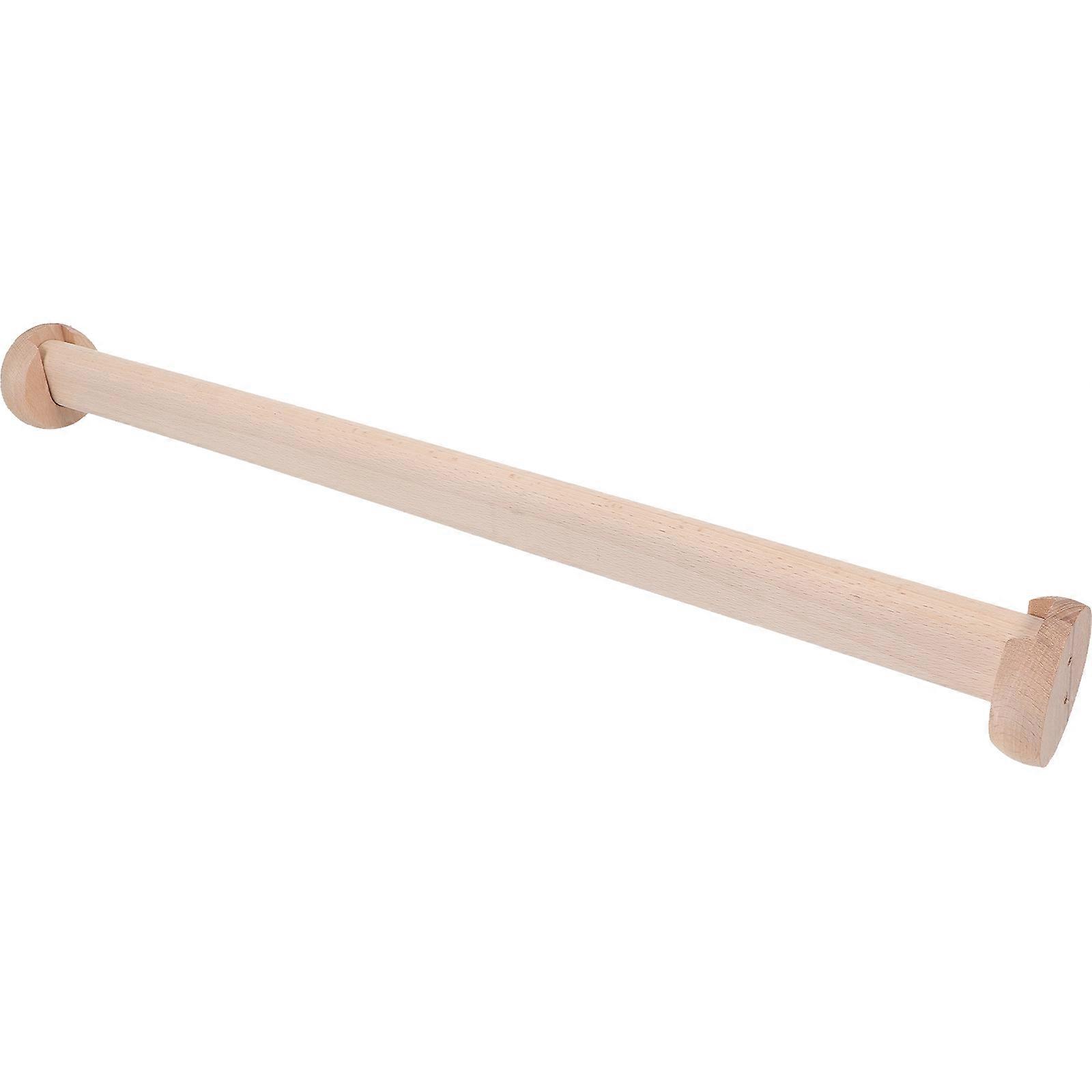 Clothes Rail For Closet 1 Set In Khaki Simple Design Suitable For Wardrobe Accessory