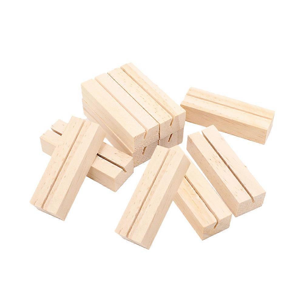 Supports photo en bois pour bureau, 80 pièces, jaune clair