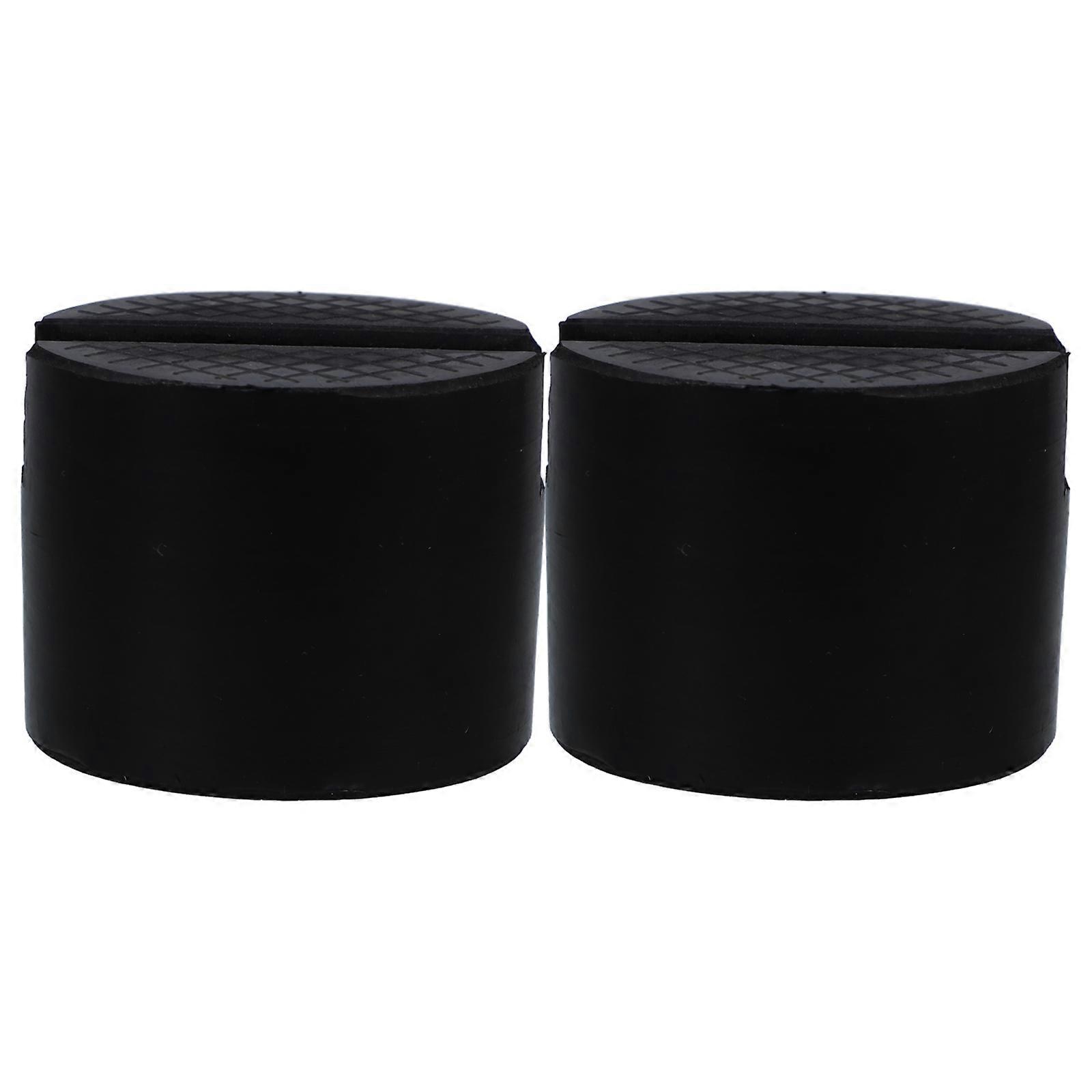 Universal Rubber Jack Stand Pads for Car Maintenance 8Pcs Black Set