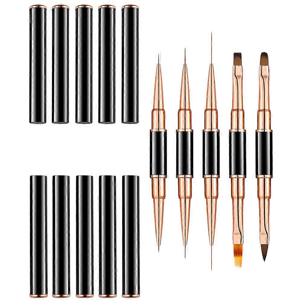 Nail Art Liner Brushes Set for Precise Nail Drawing 25Pcs Assorted Colors