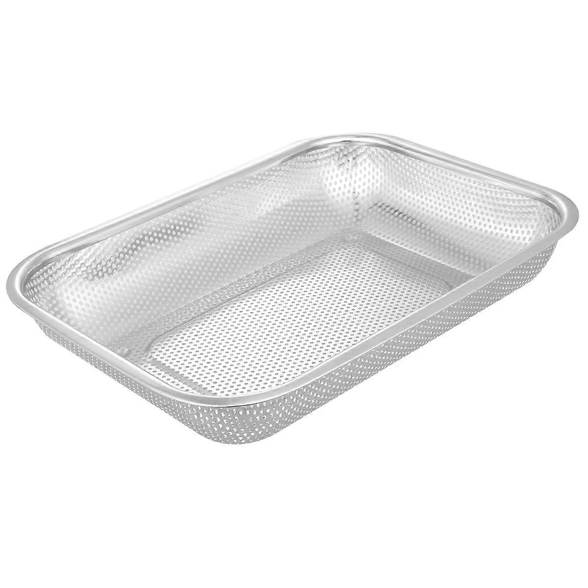 Multi-Purpose Drain Basket Stainless Steel for 3Pcs Kitchen Storage