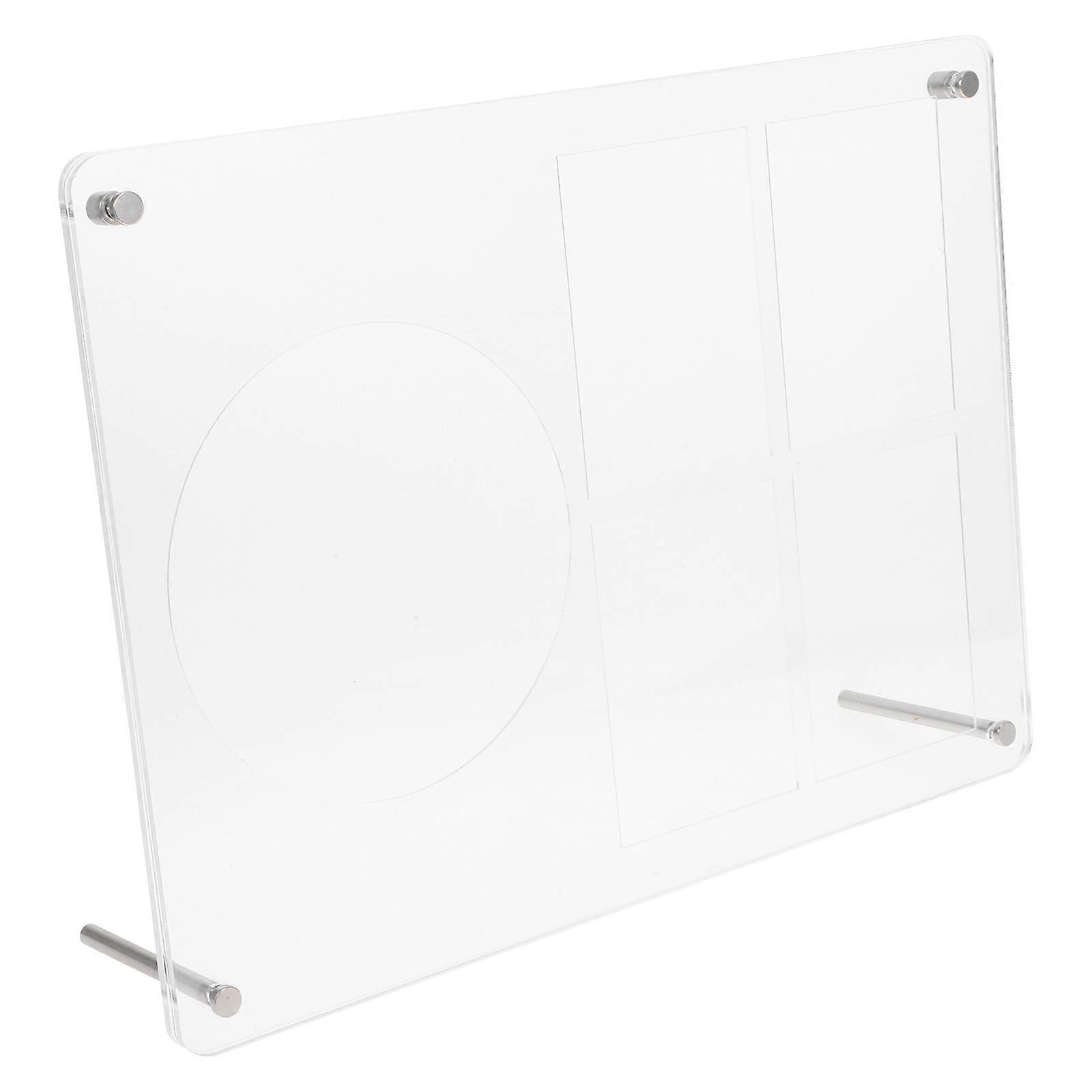 Cd Display Stand Clear Acrylic Holder for Desktop 2Pcs Photocard Organizer