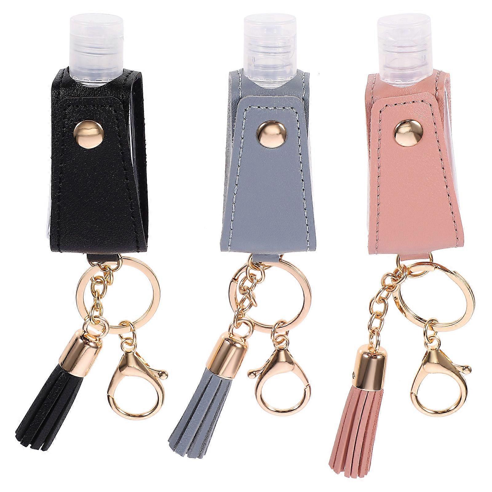 Hand Bottle Travel Bottle Key Chain for Holder 3Pcs Set