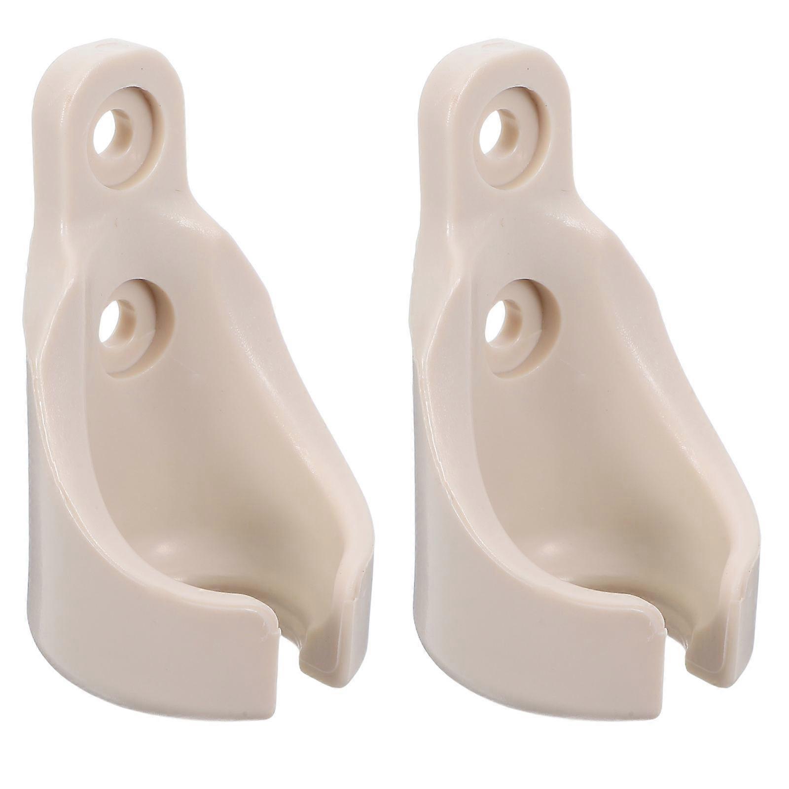 Plastic Roller Shade Mounting Hardware 2Pcs For Outdoor Activities Square Sleek Design Weather Resistant