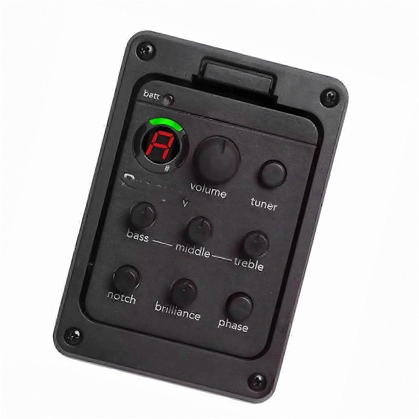 4-Band EQ Piezo Acoustic Guitar Pickup with Built-In Preamp for All Guitar Styles
