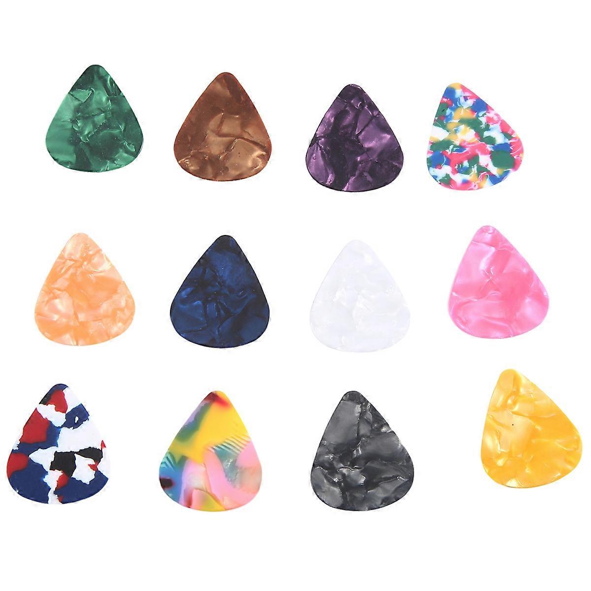 60 Pack Abstrakt Konst Färgglada Gitarr Plektrum, Gitarr Gåva För Bas, Elektriska och Akustiska Gitarrer Includ