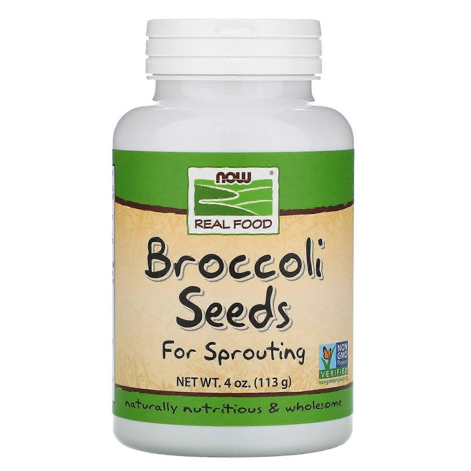 NOW Foods, Real Food, Graines de brocoli, 4 oz (113 g)