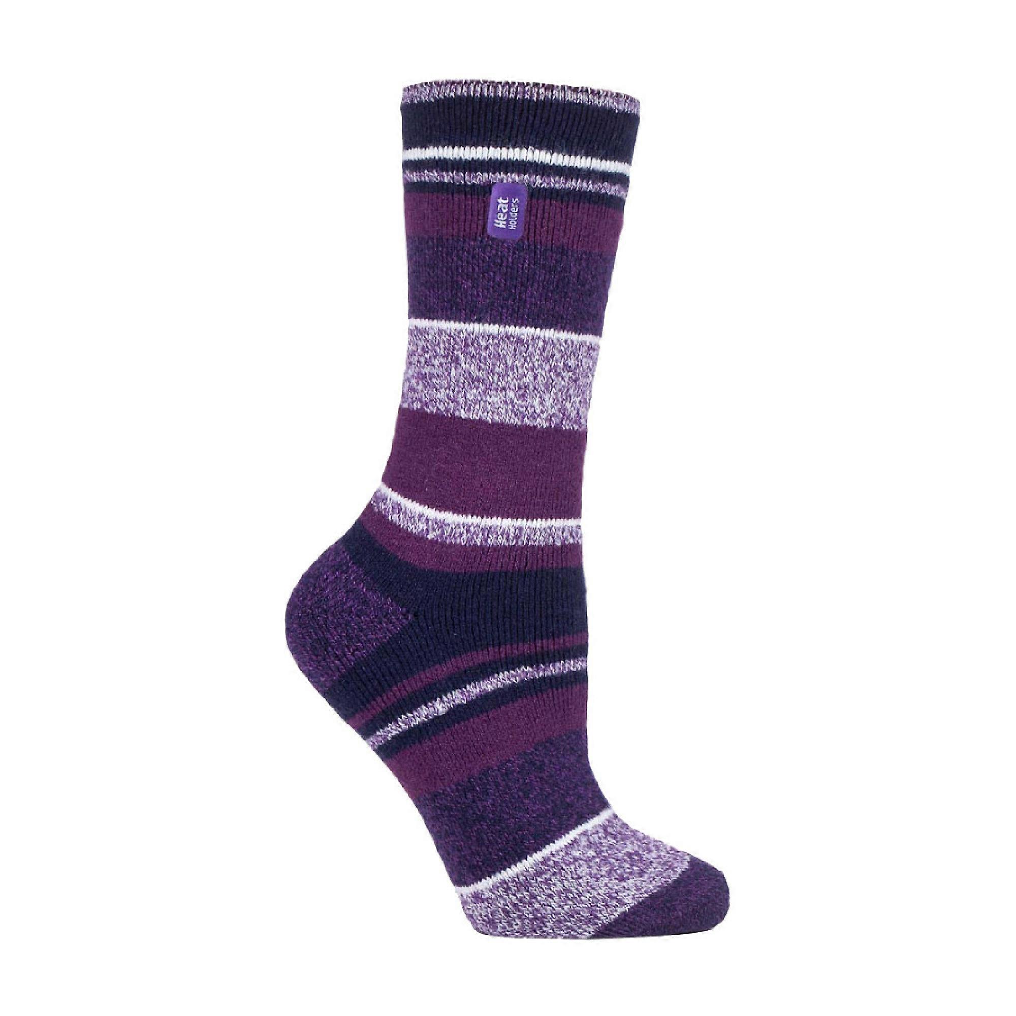 Heat Holders - Ladies Thin Lite Winter Patterned Thermal Socks