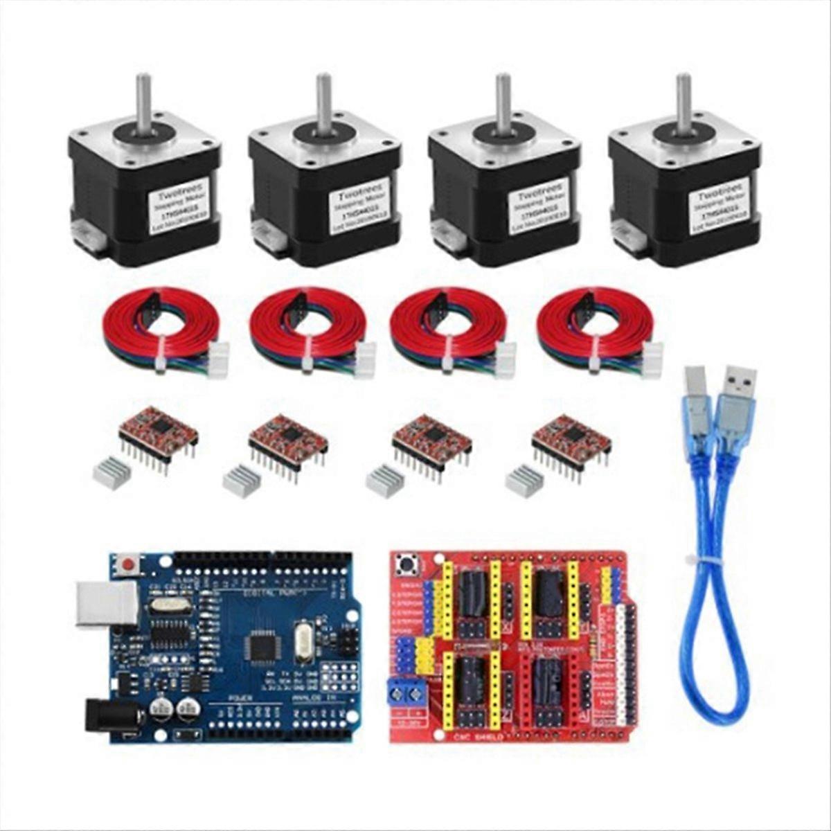 Nema17 Stepper Motor+4pcs A4988 Driver Expansion Board 3D Printer Kit