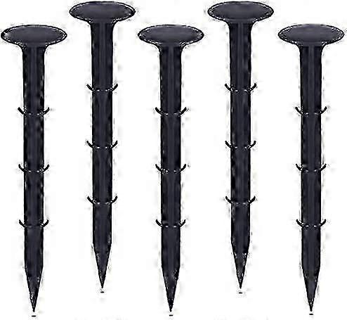 حصص تثبيت الحديقة البلاستيكية ، حصص لتثبيت القماش للتحكم في الحشائش الحماية من الأشعة فوق البنفسجية (200 قطعة ، أسود)