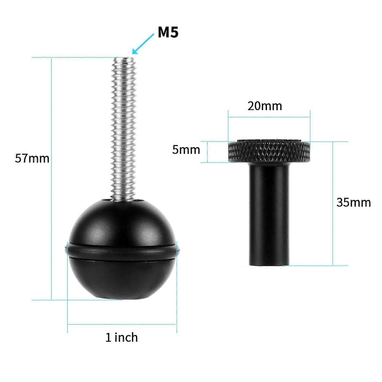 1inch Ball Head Adapter Camera Screw Mount Adapter Adjustable Screw Durable