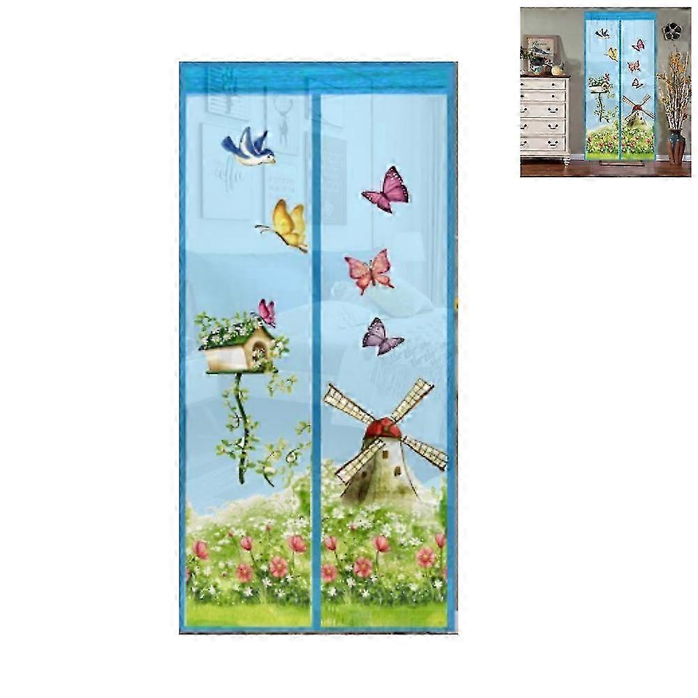 2025 Magnetic Screen Door Mesh Curtain Durable Heavy Duty Mosquito Net Bug Hands Free