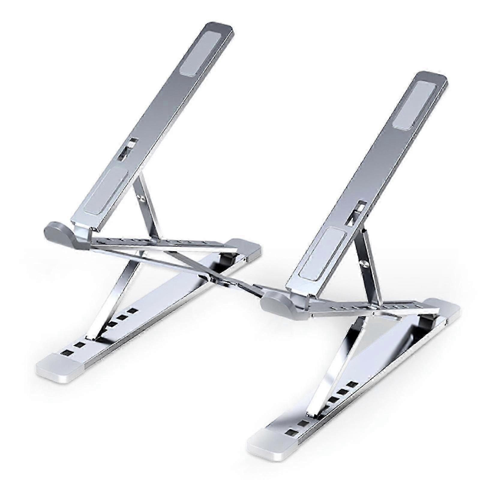 Folding Portable Laptop Notebook Stand, Viewing Angle Height Adjustable Aluminum Bracket