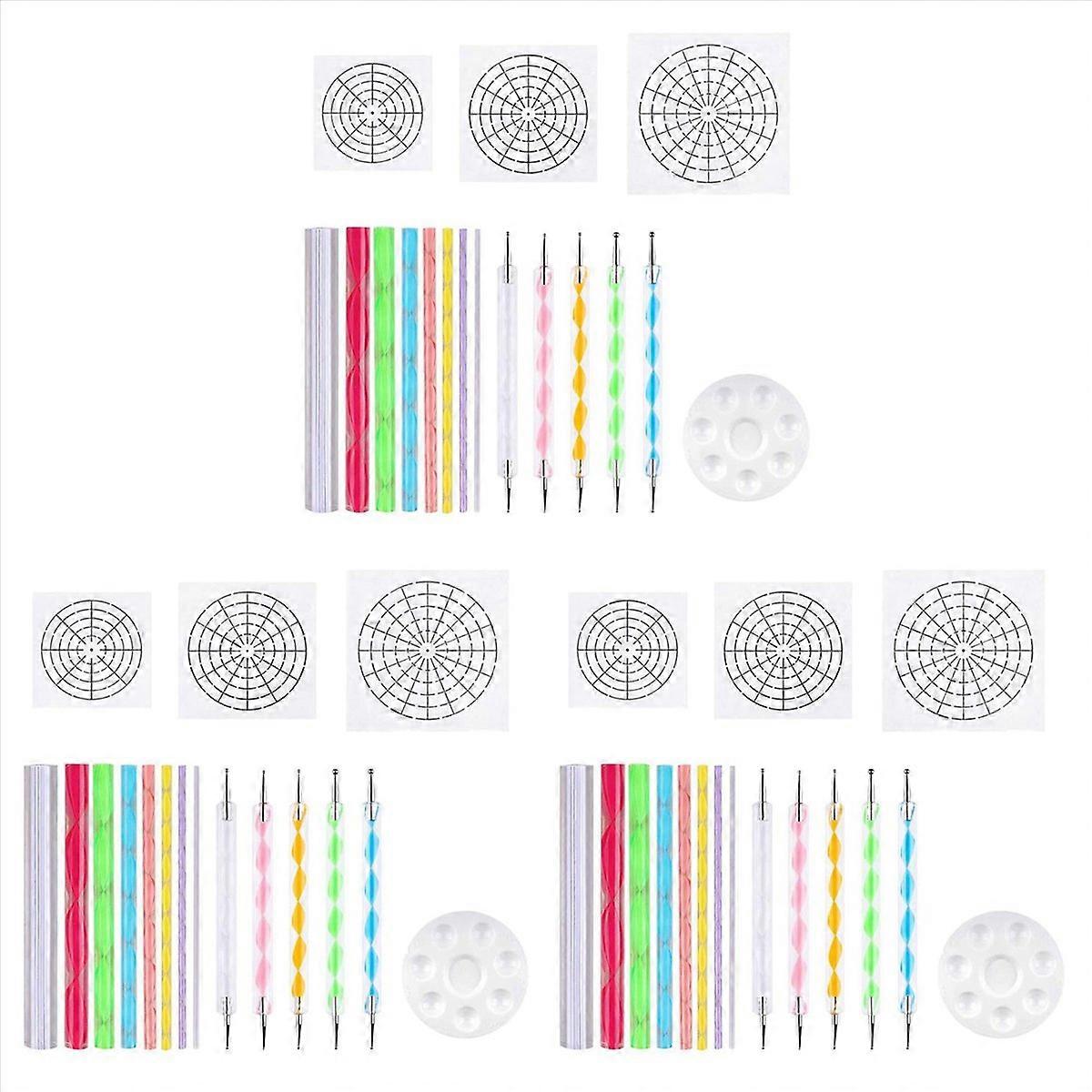 Mandala Dotting Stencil Tools Rock Painting Kit(17 Pack)