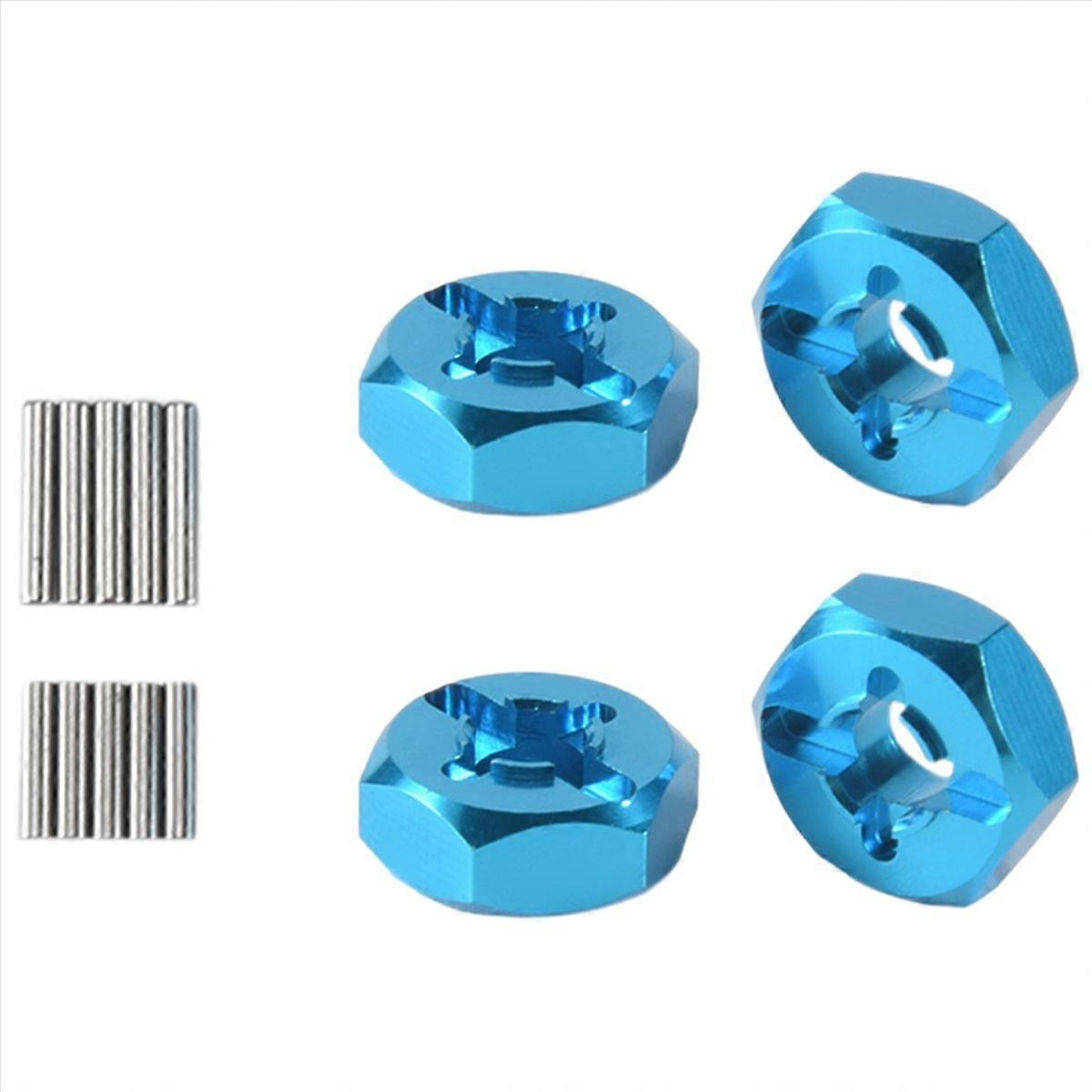 Aluminum Alloy 12mm Combiner Wheel Hub Hex Adapter Upgrades,Blue