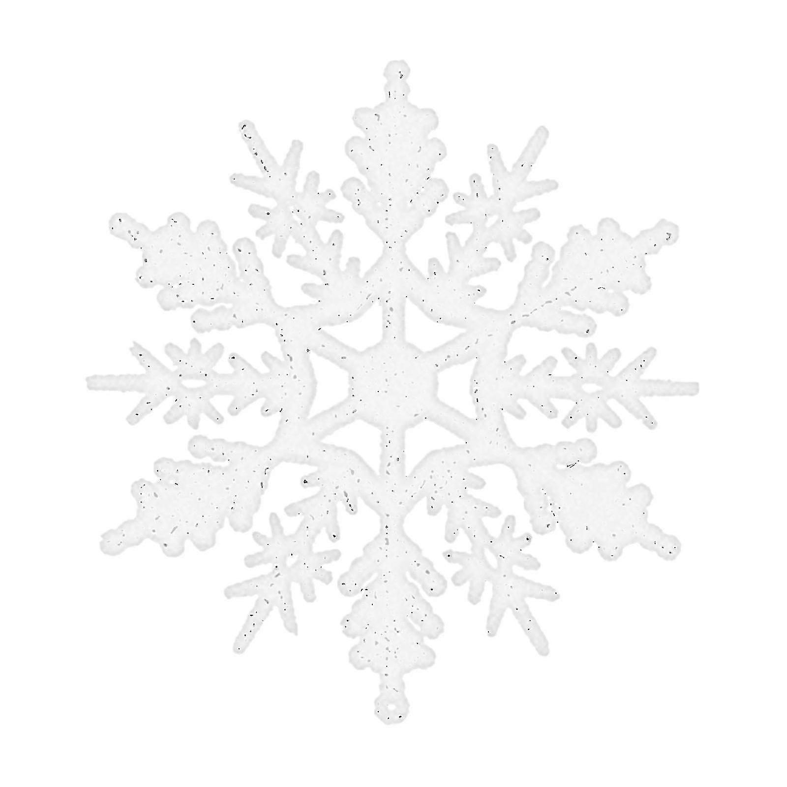 24pc Snowflake Christmas Decoration Christmas Tree Decorations Venue Program Pendant5cm